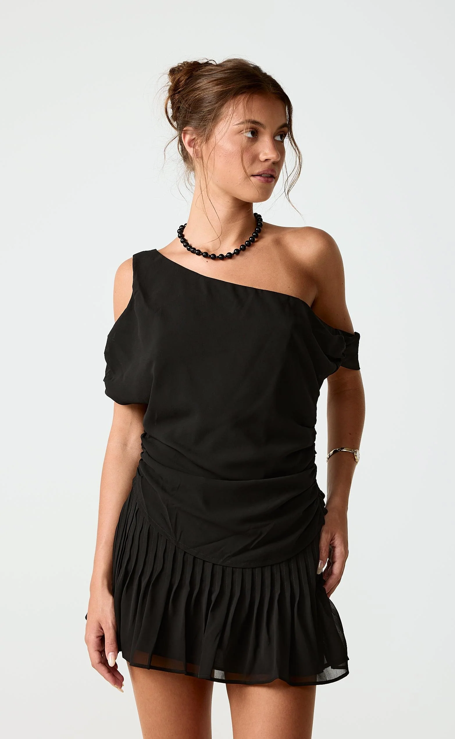 Harriette Mini Skirt (Black) - Image 5