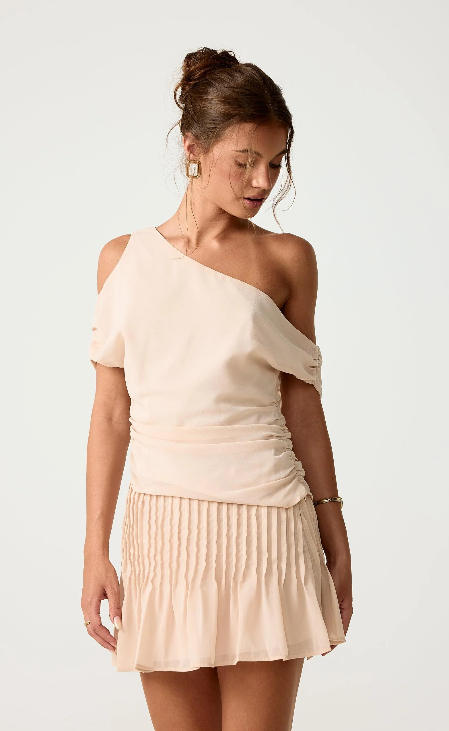 Harriette Mini Skirt (Seashell) - Image 4