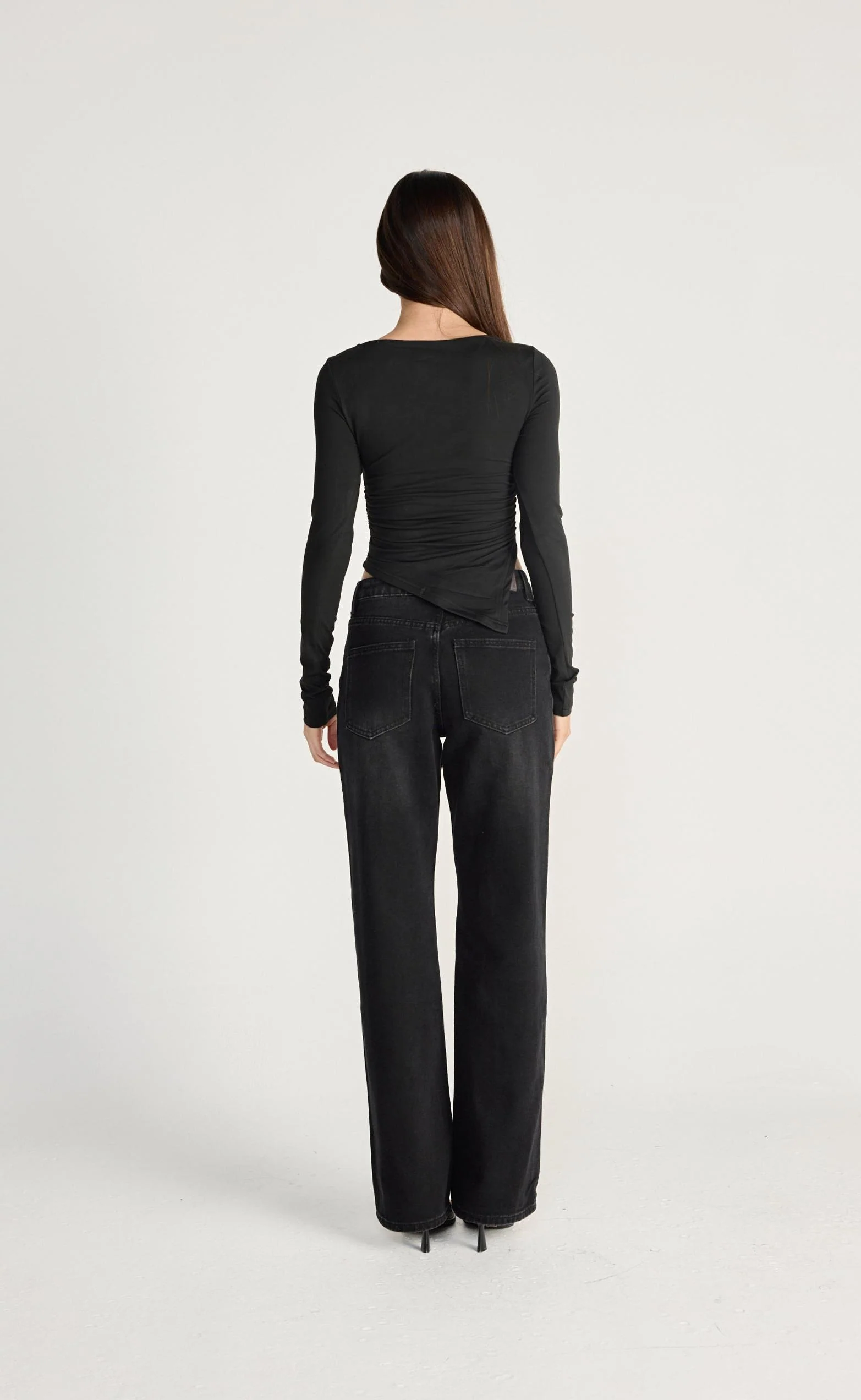 Harvest Long Sleeve Top (Black) - Image 4