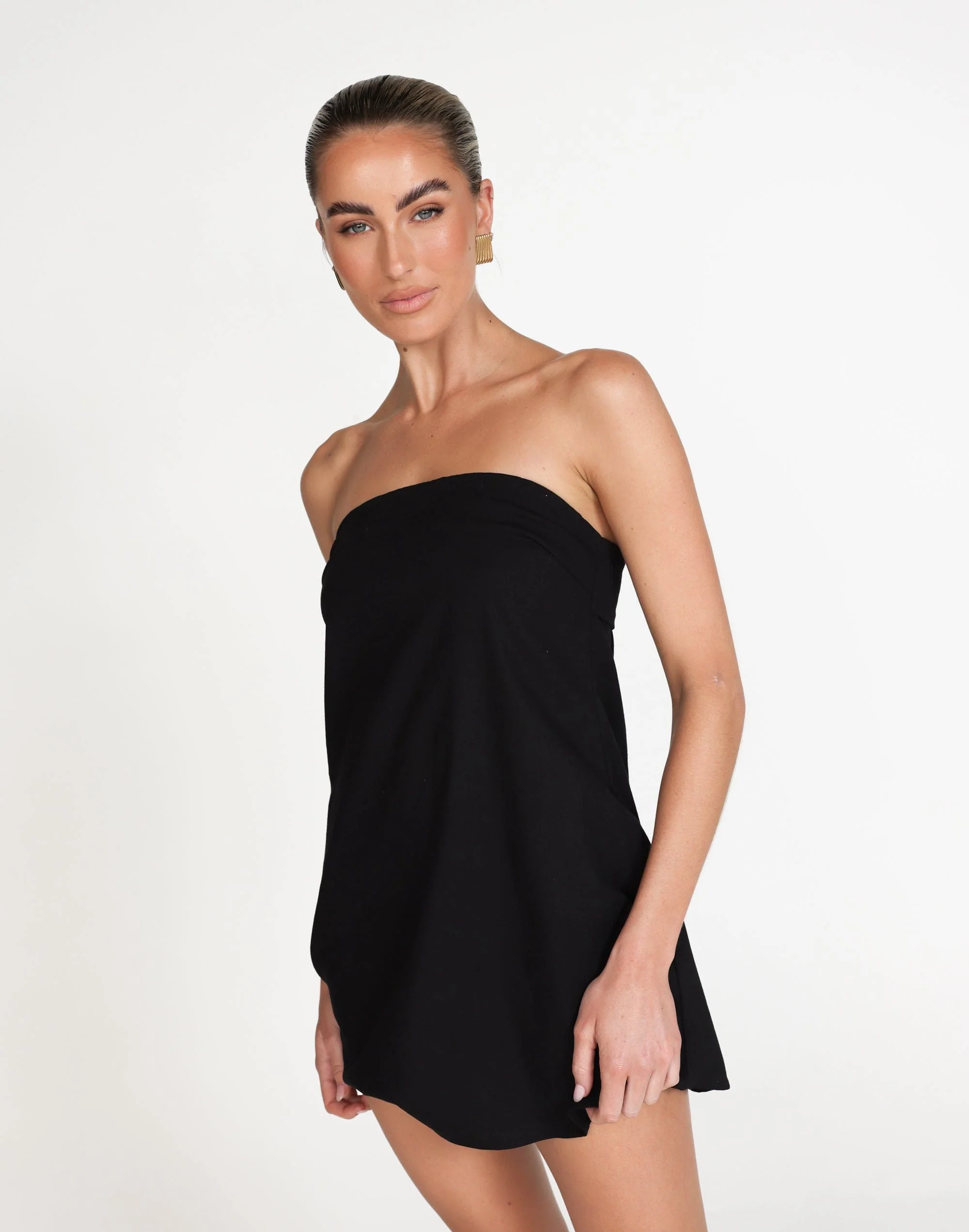 Hati Mini Dress (Black) - Image 2