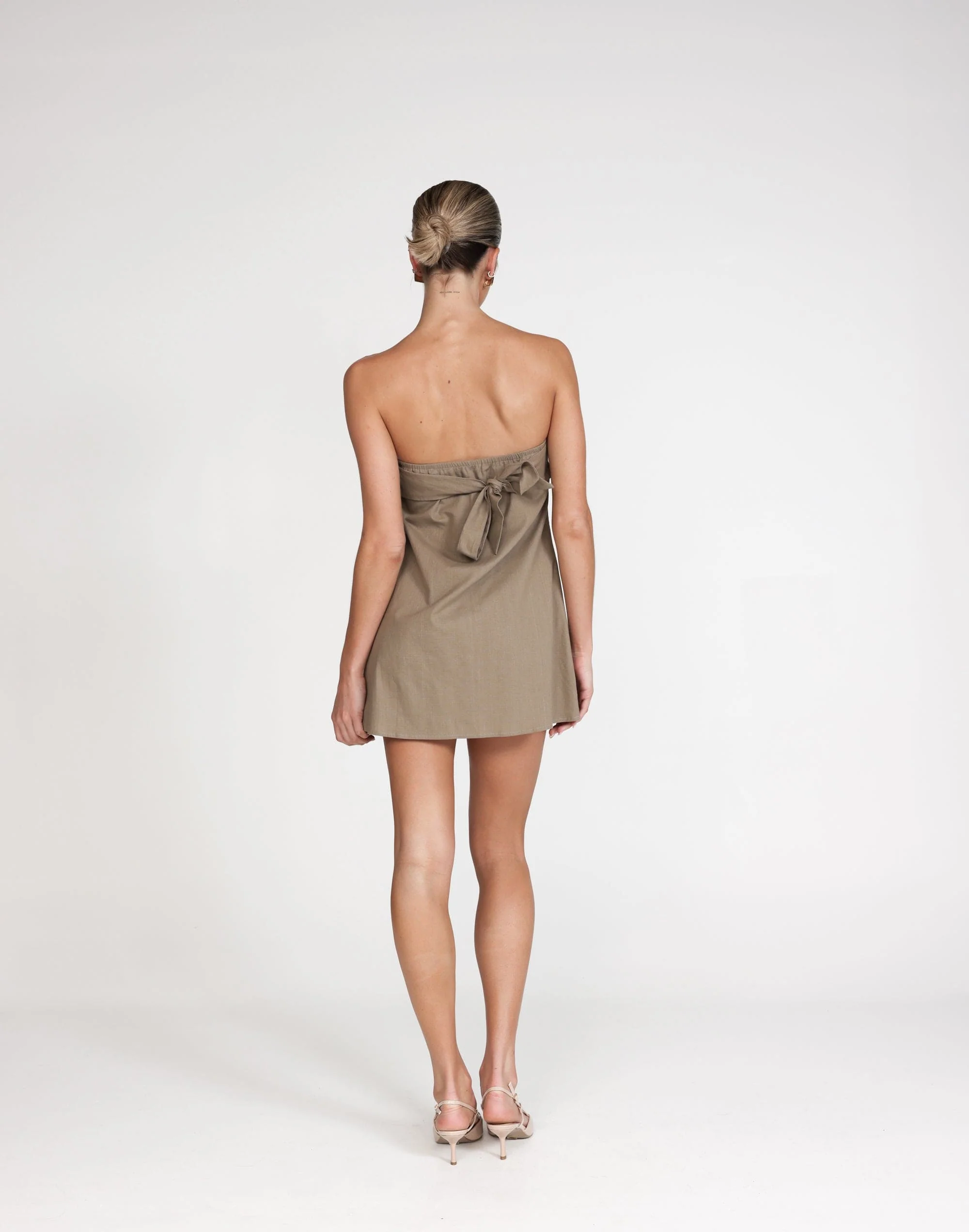 Hati Mini Dress (Mushroom) - Image 5