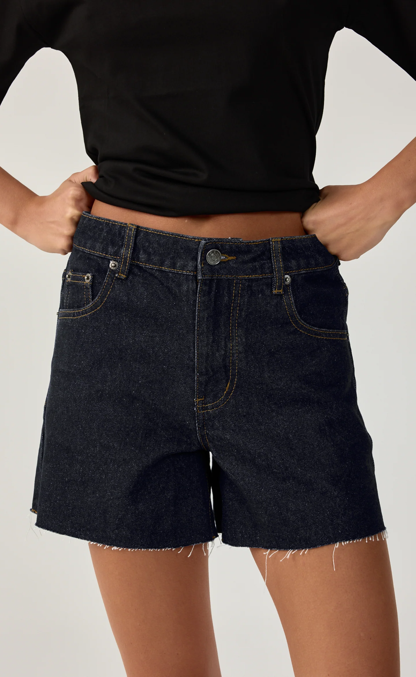 Henry Denim Shorts (Navy Blue Denim) - Image 2
