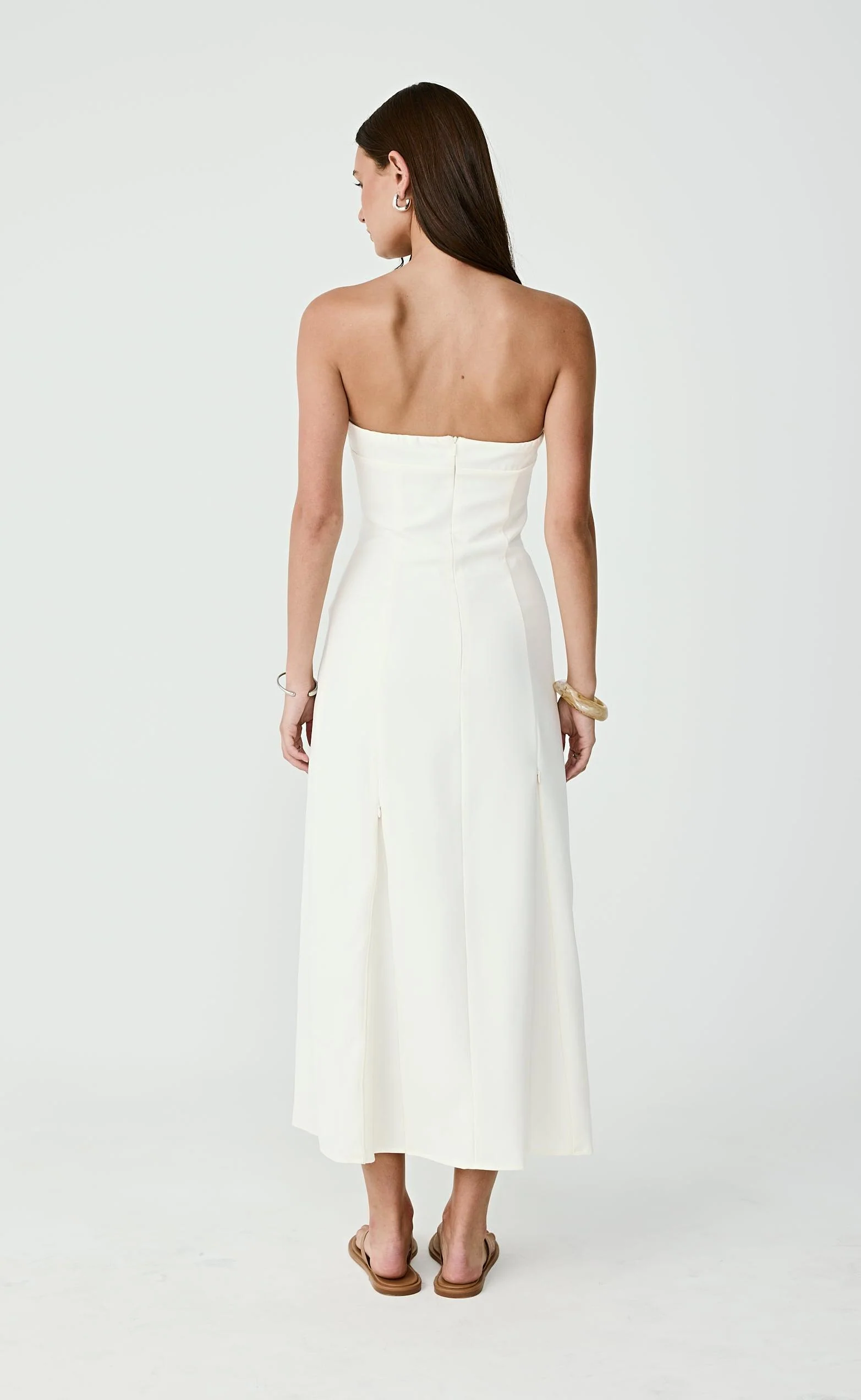 Hudson Midi Dress (Cream) - Image 5