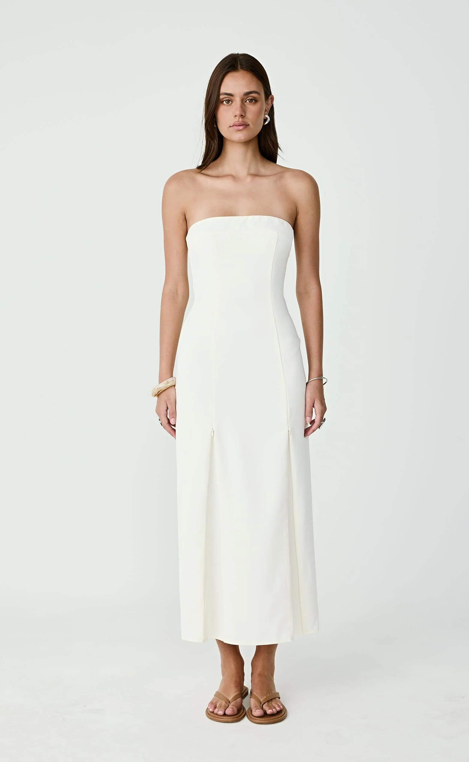 Hudson Midi Dress (Cream) - Image 8