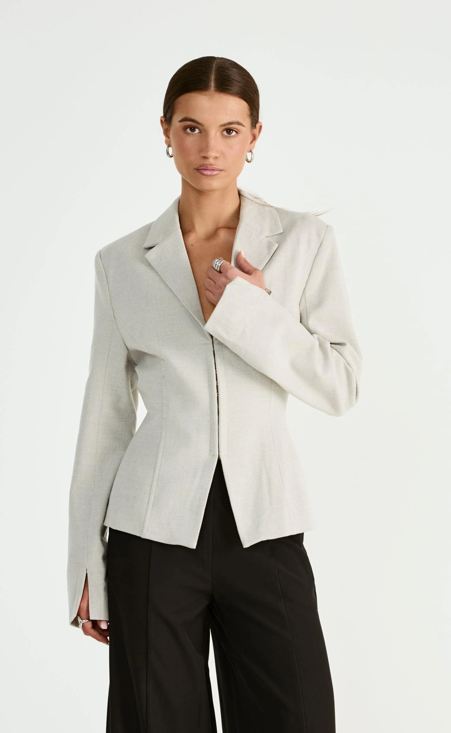 Illusion Blazer (Oat) - Image 3