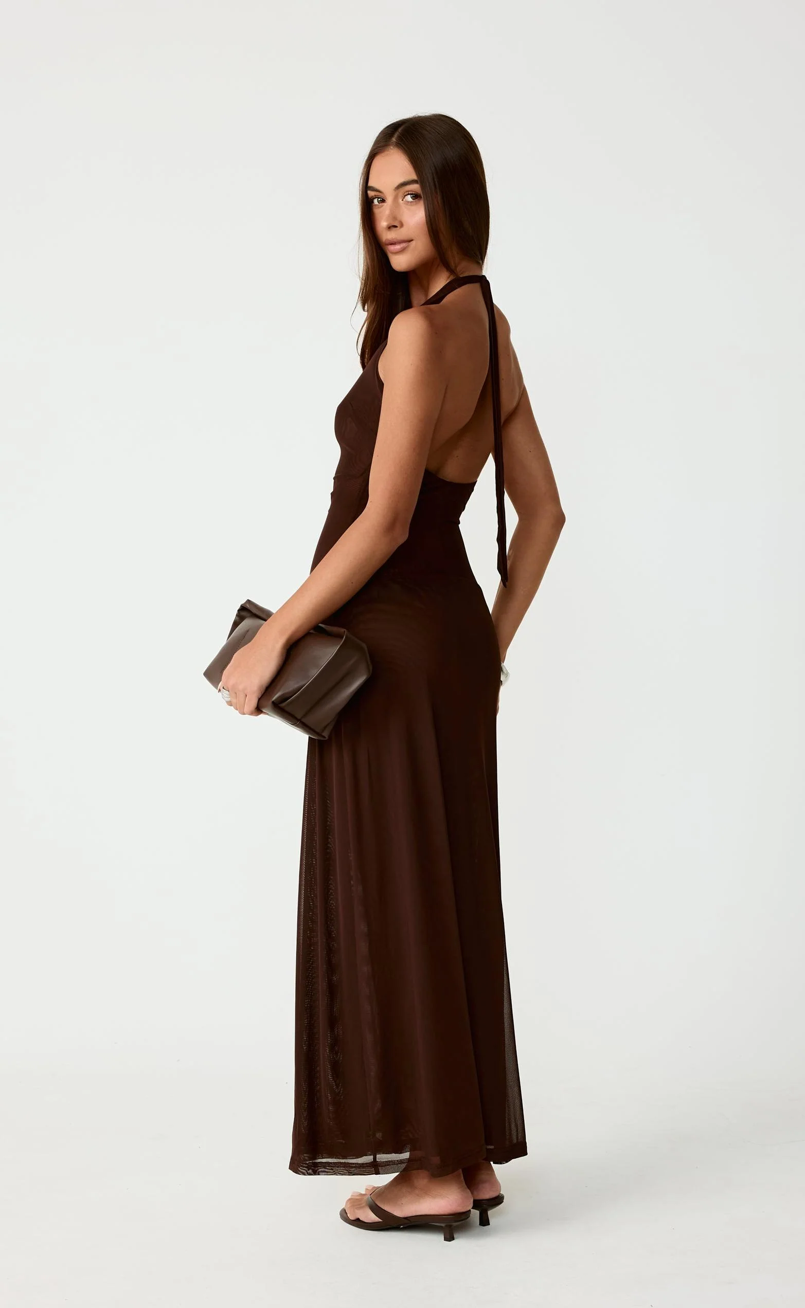 It Girl Maxi Dress (Chocolate) - Image 2