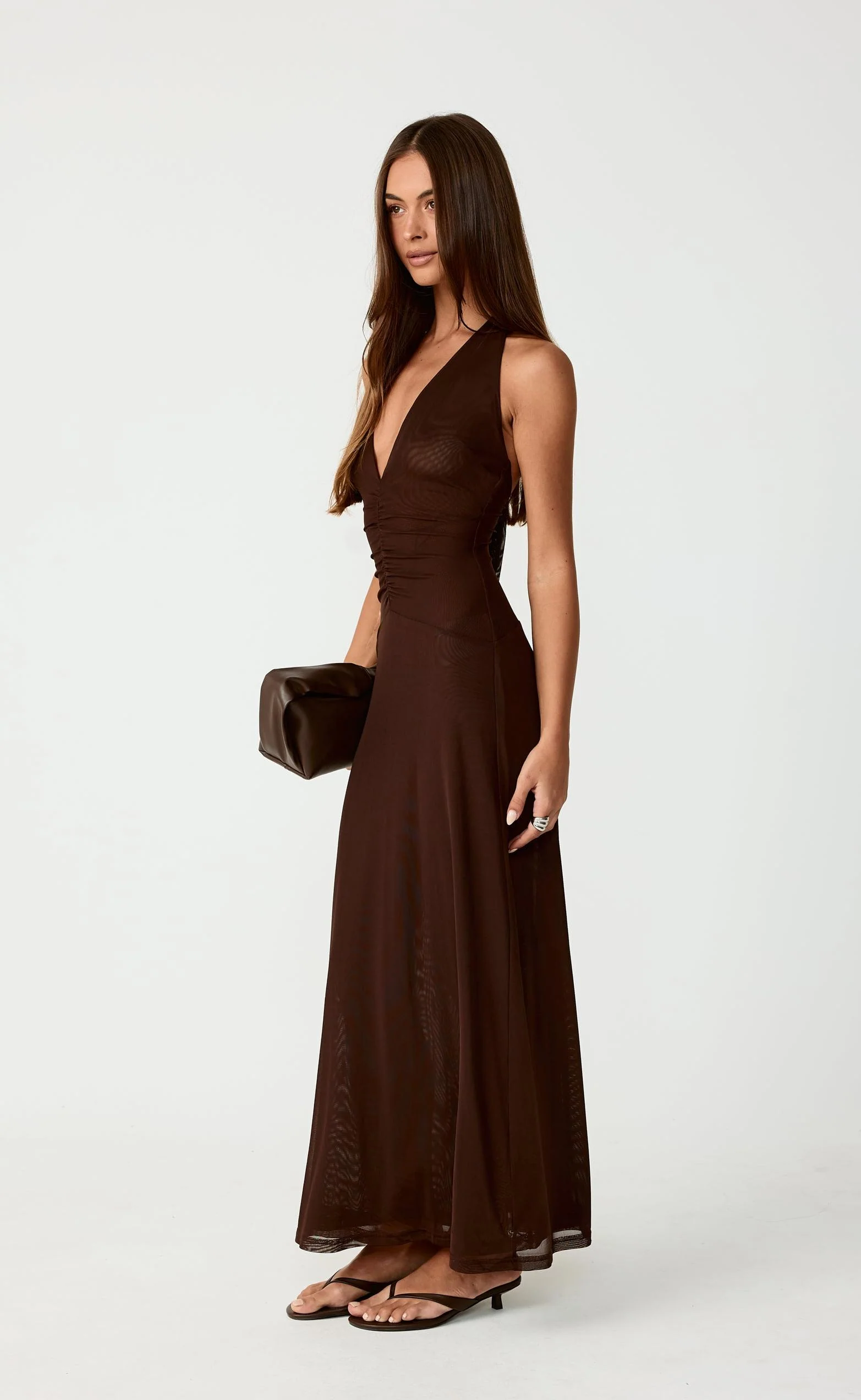 It Girl Maxi Dress (Chocolate) - Image 3