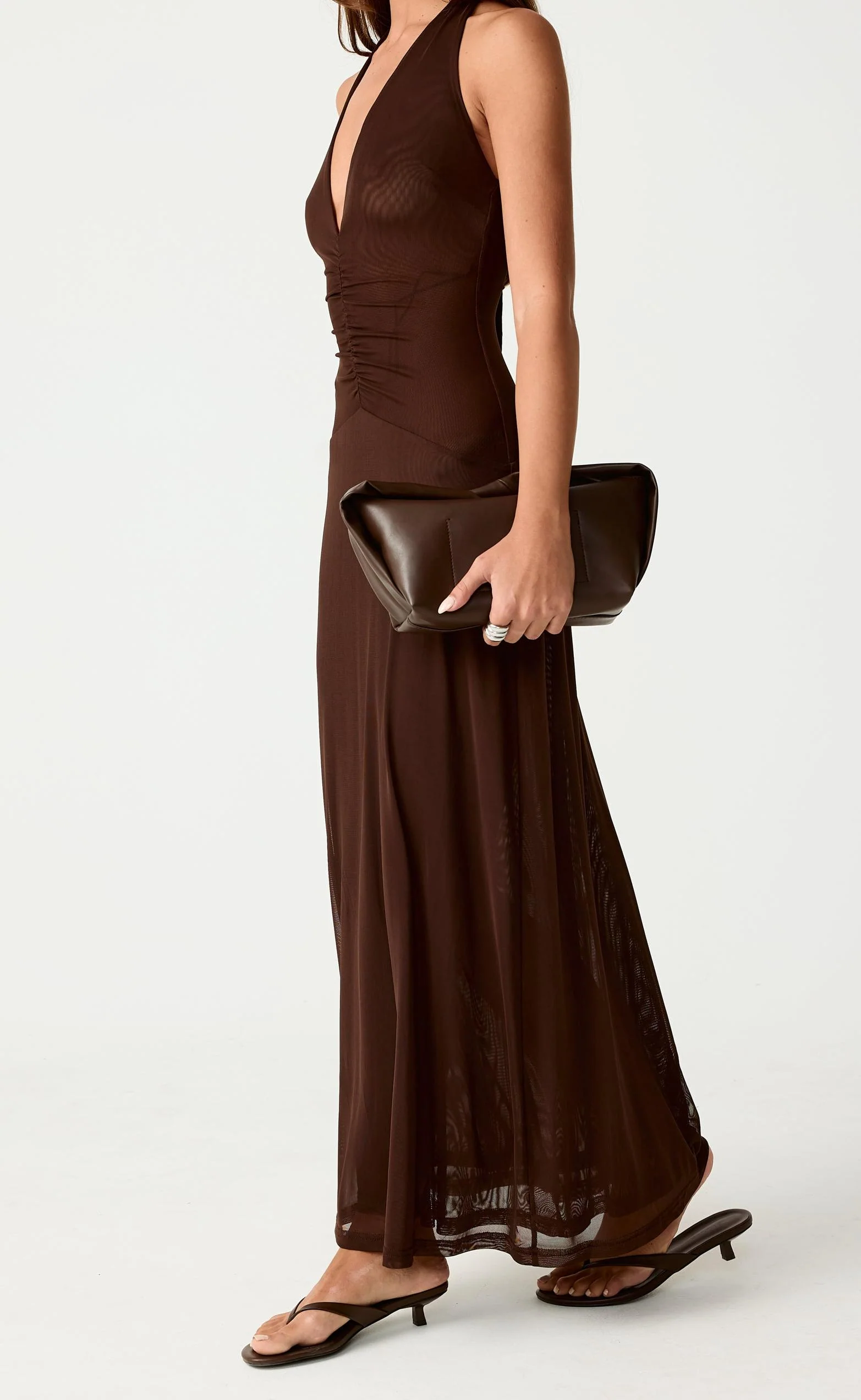 It Girl Maxi Dress (Chocolate) - Image 8