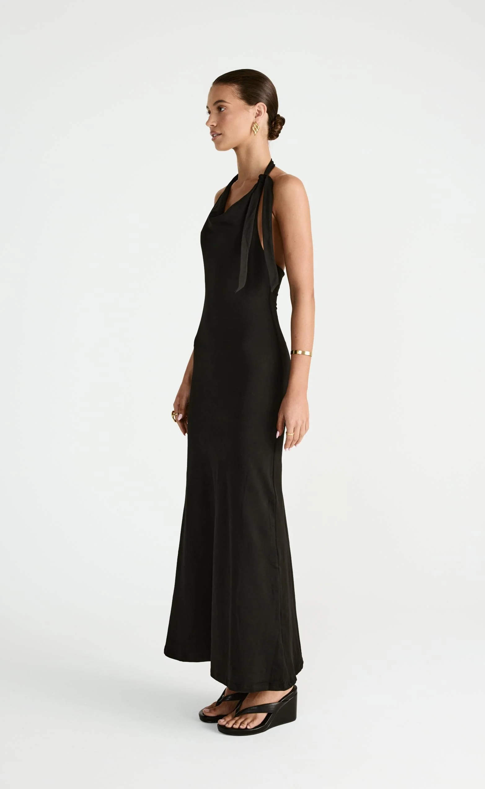 Jairo Maxi Dress (Black) - Image 5