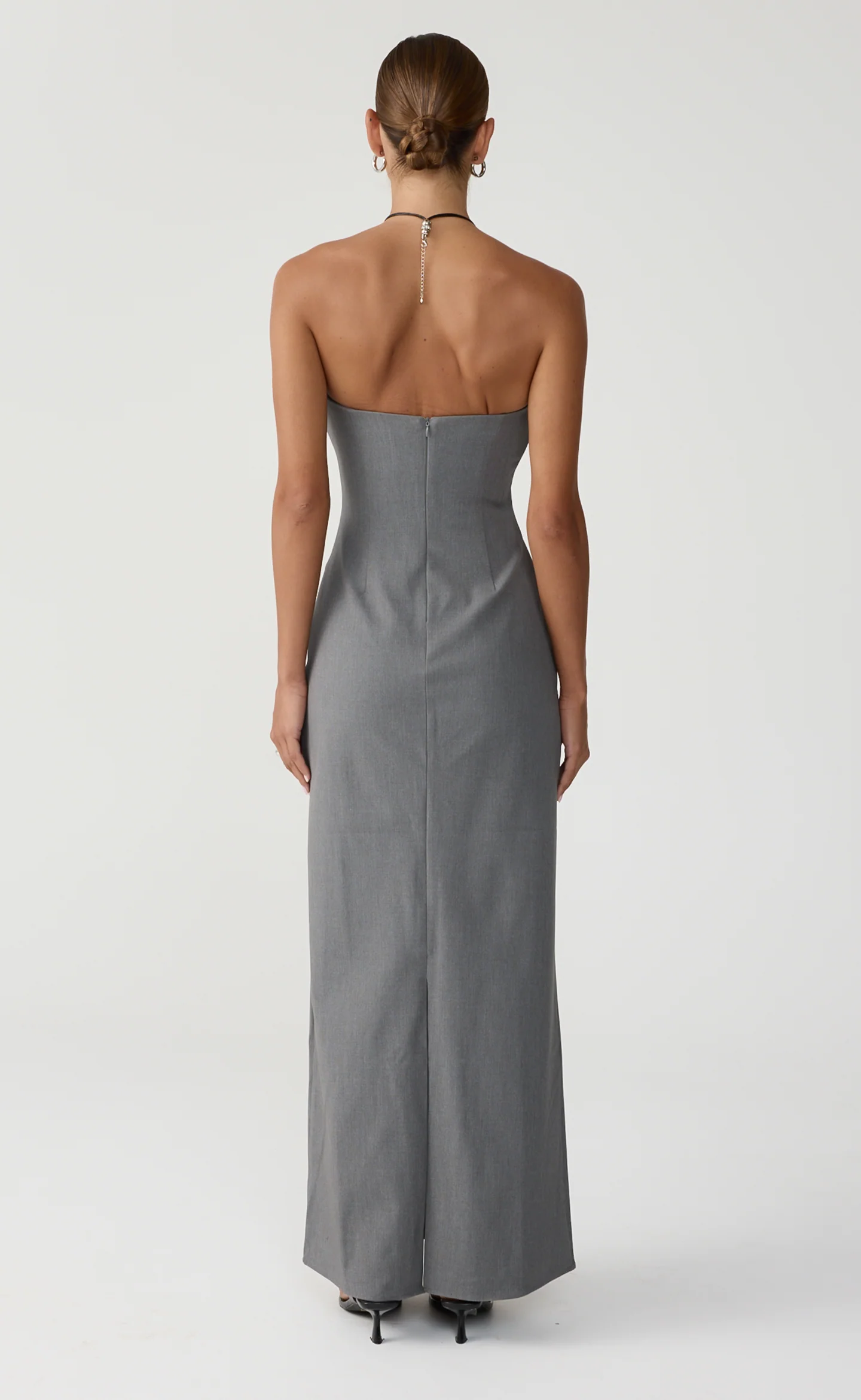 Jaylen Maxi Dress (Slate Texture) - Image 5