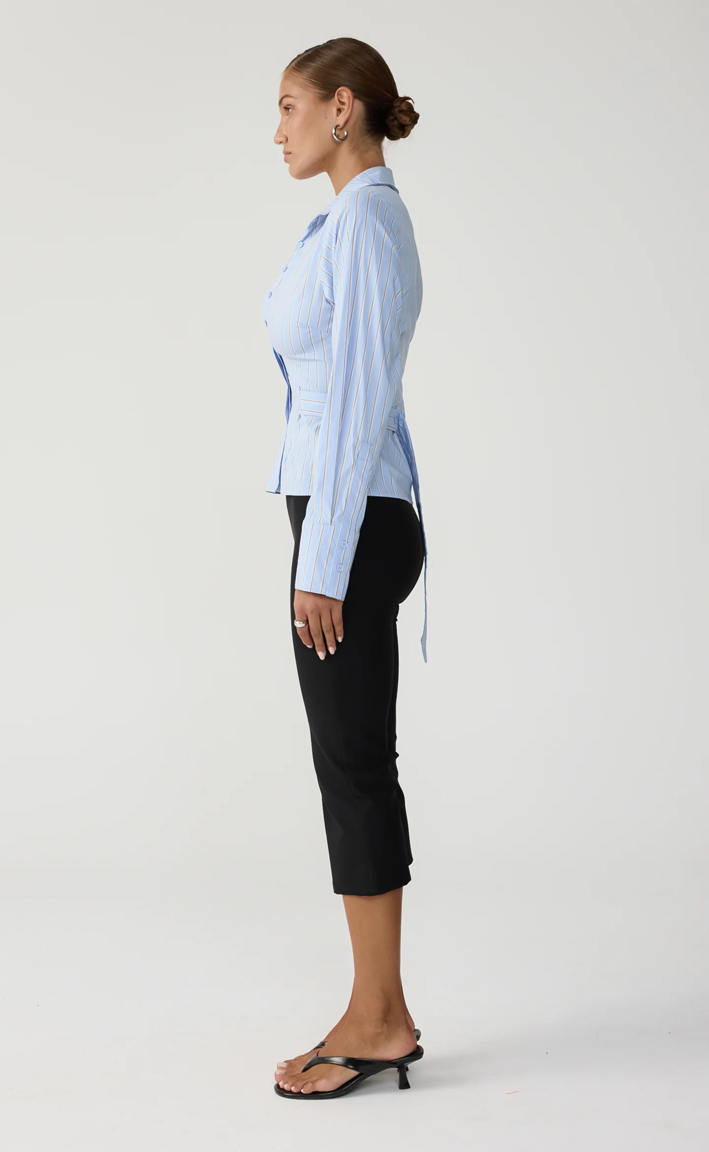 Jettson Shirt (Blue/Choc Stripe) - Image 4