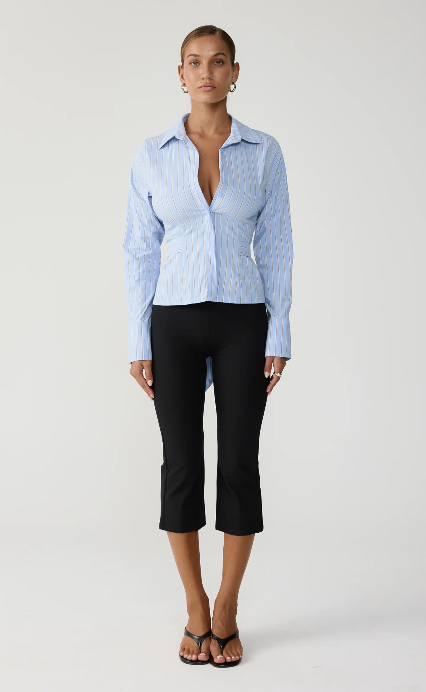 Jettson Shirt (Blue/Choc Stripe) - Image 6