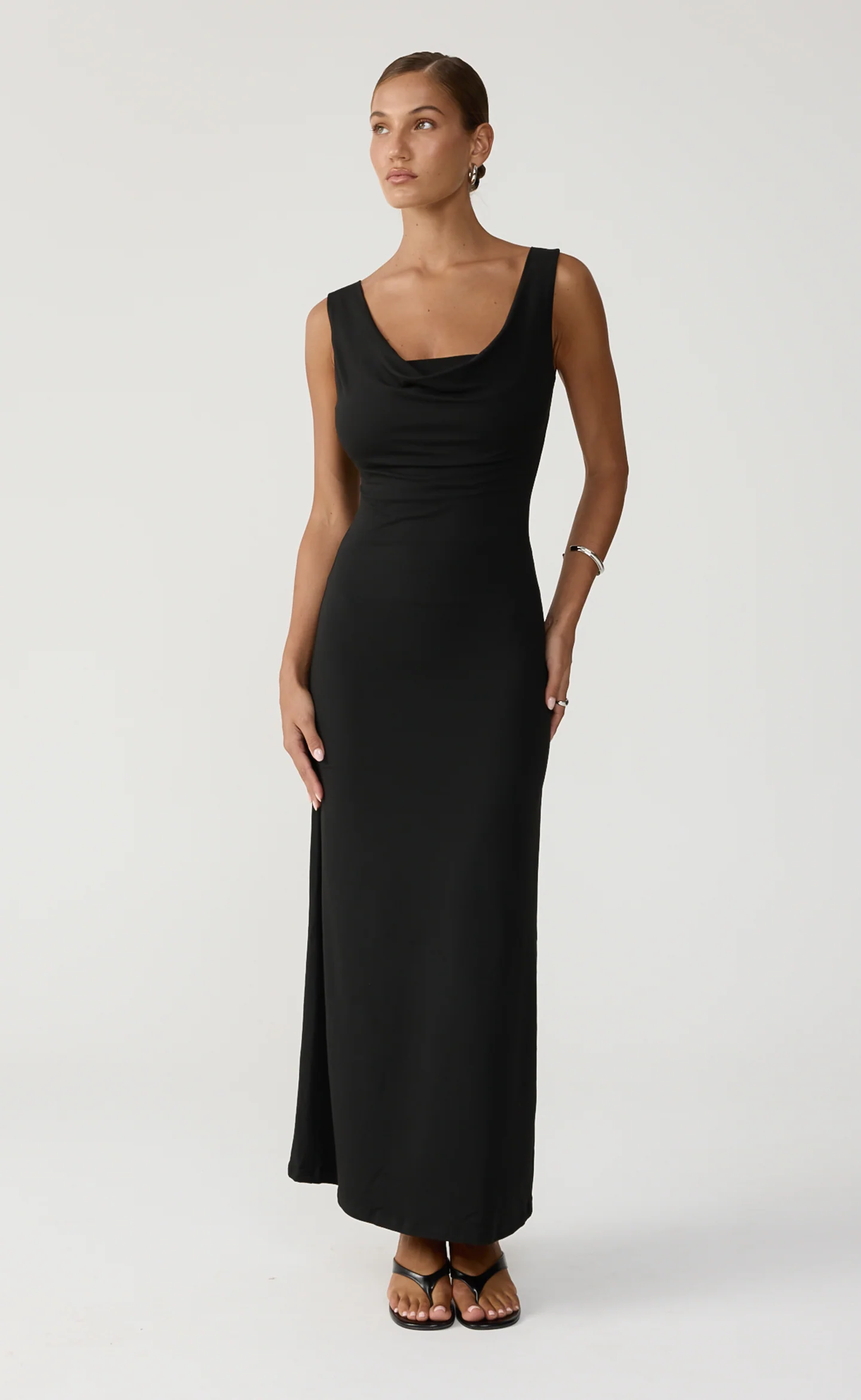 Josette Maxi Dress (Black) - Image 6