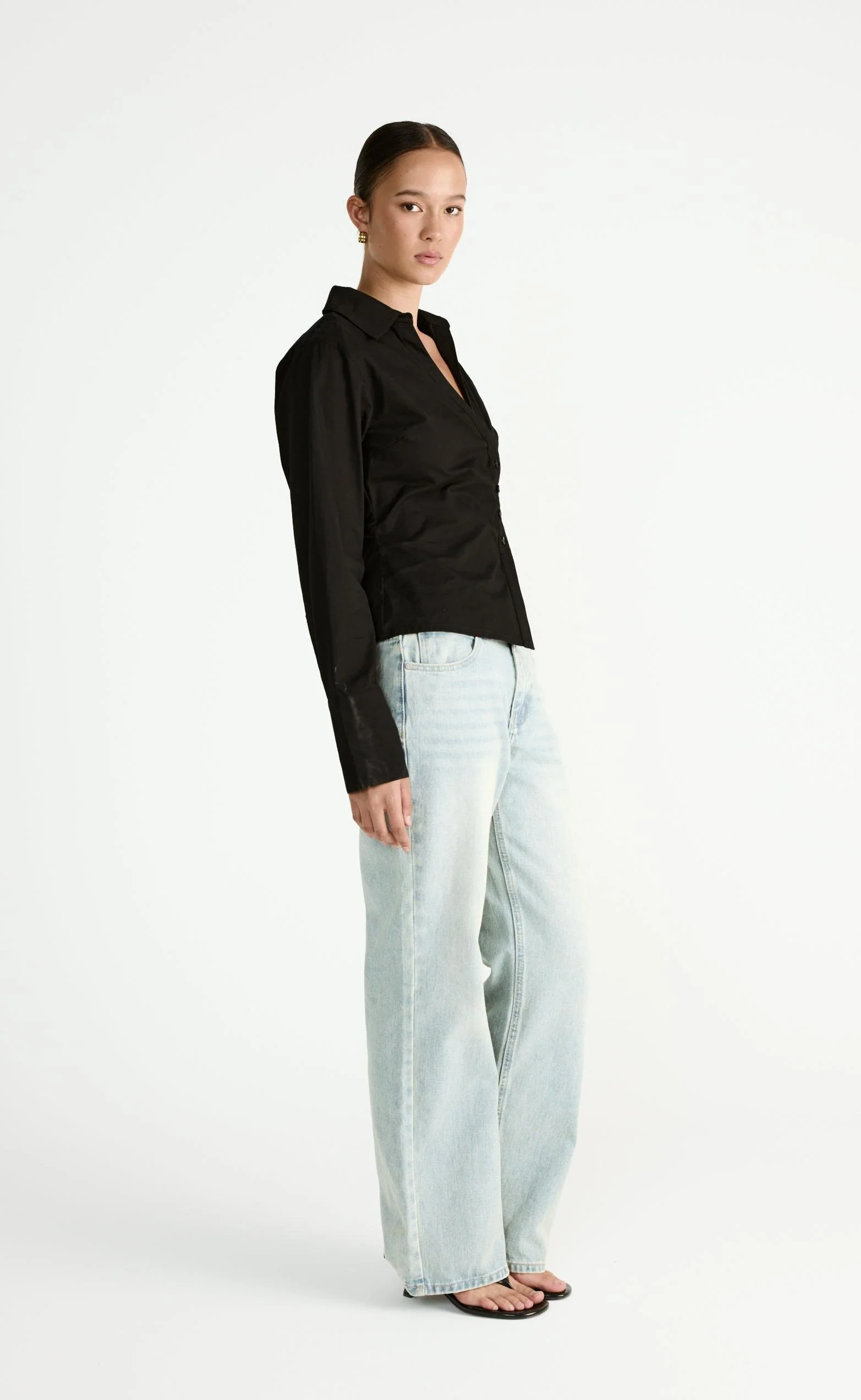 Judah Long Sleeve Top (Black) - Image 5