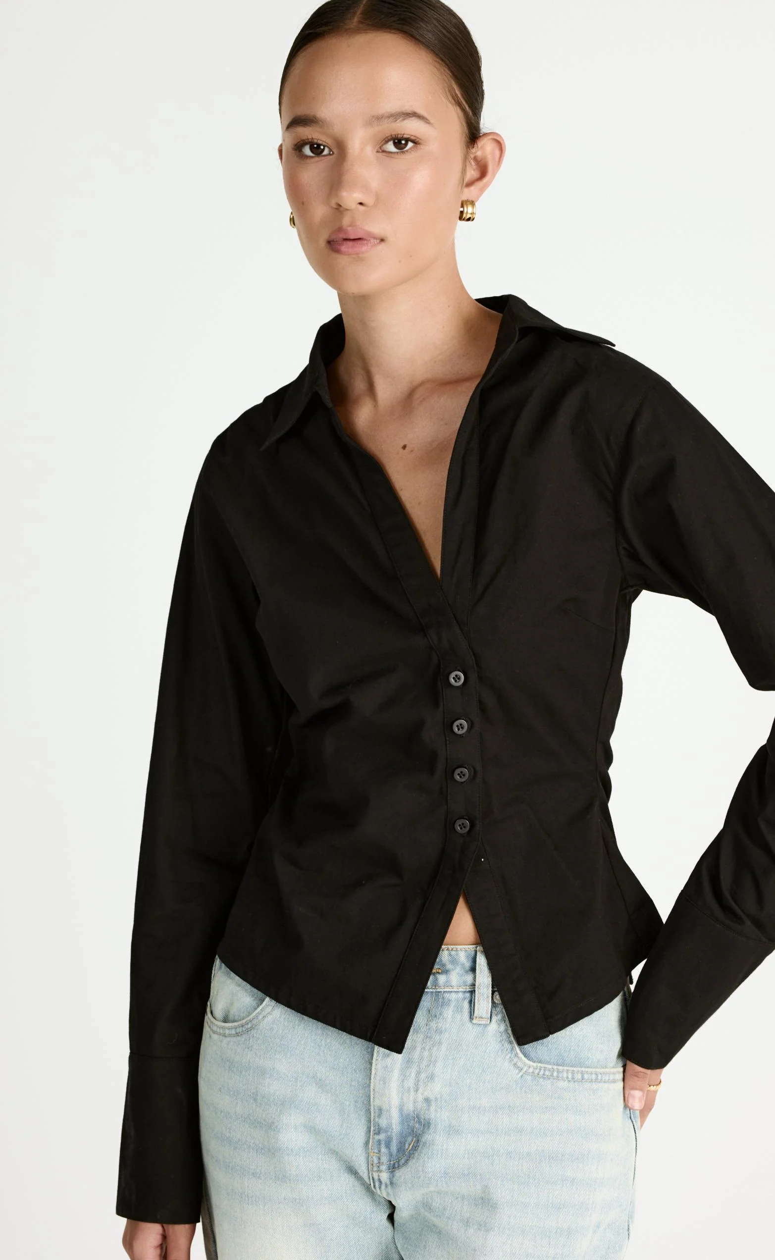 Judah Long Sleeve Top (Black) - Image 7