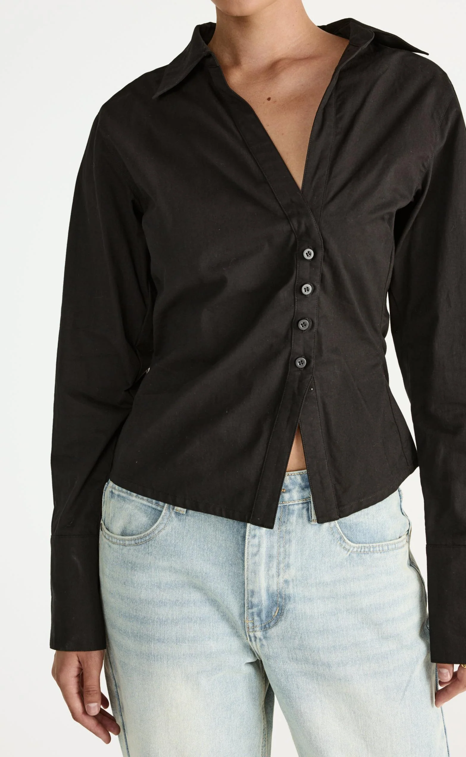 Judah Long Sleeve Top (Black) - Image 9