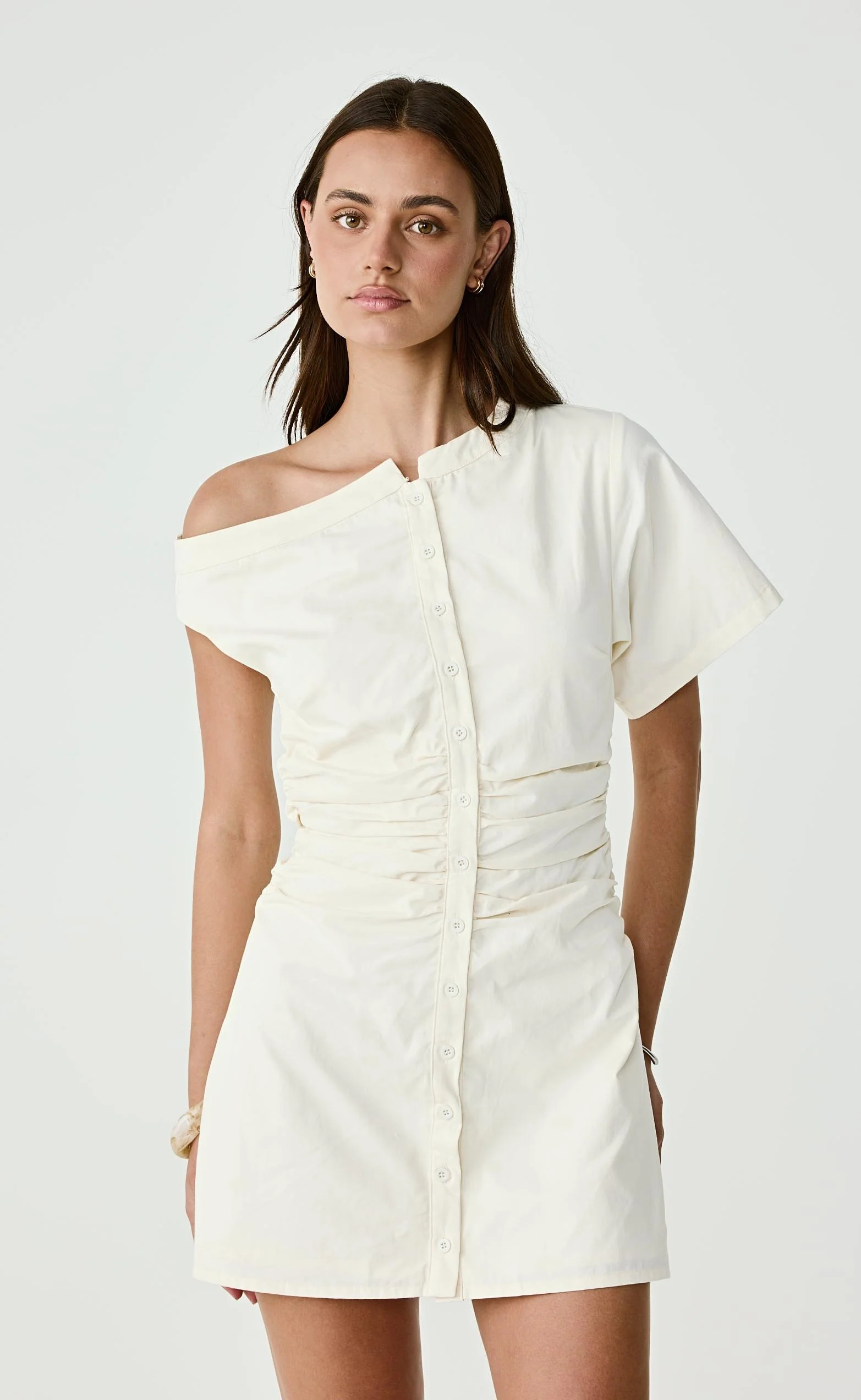 Justin Mini Dress (Cream) - Image 6