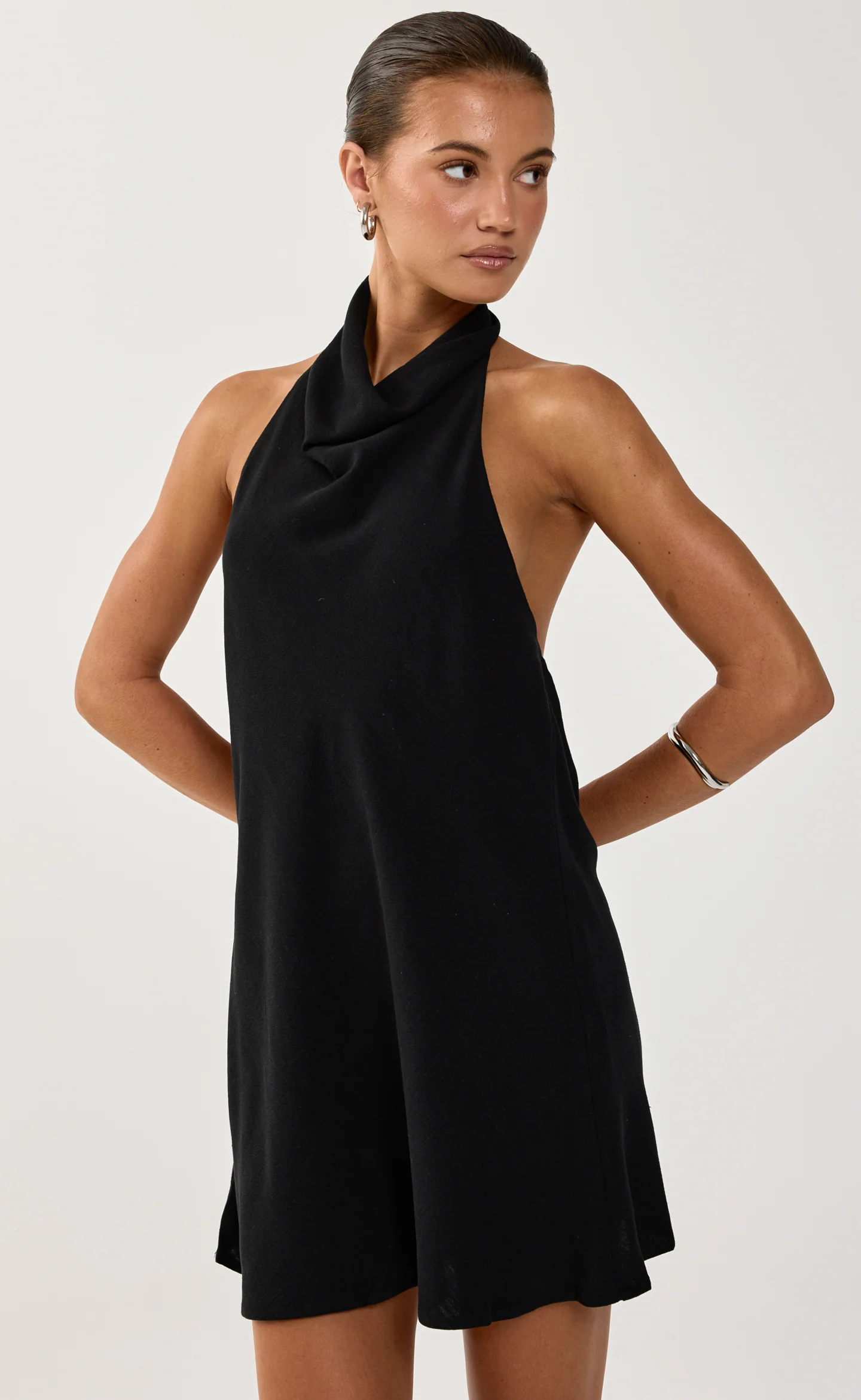 Kaiah Mini Dress (Black) - Image 6