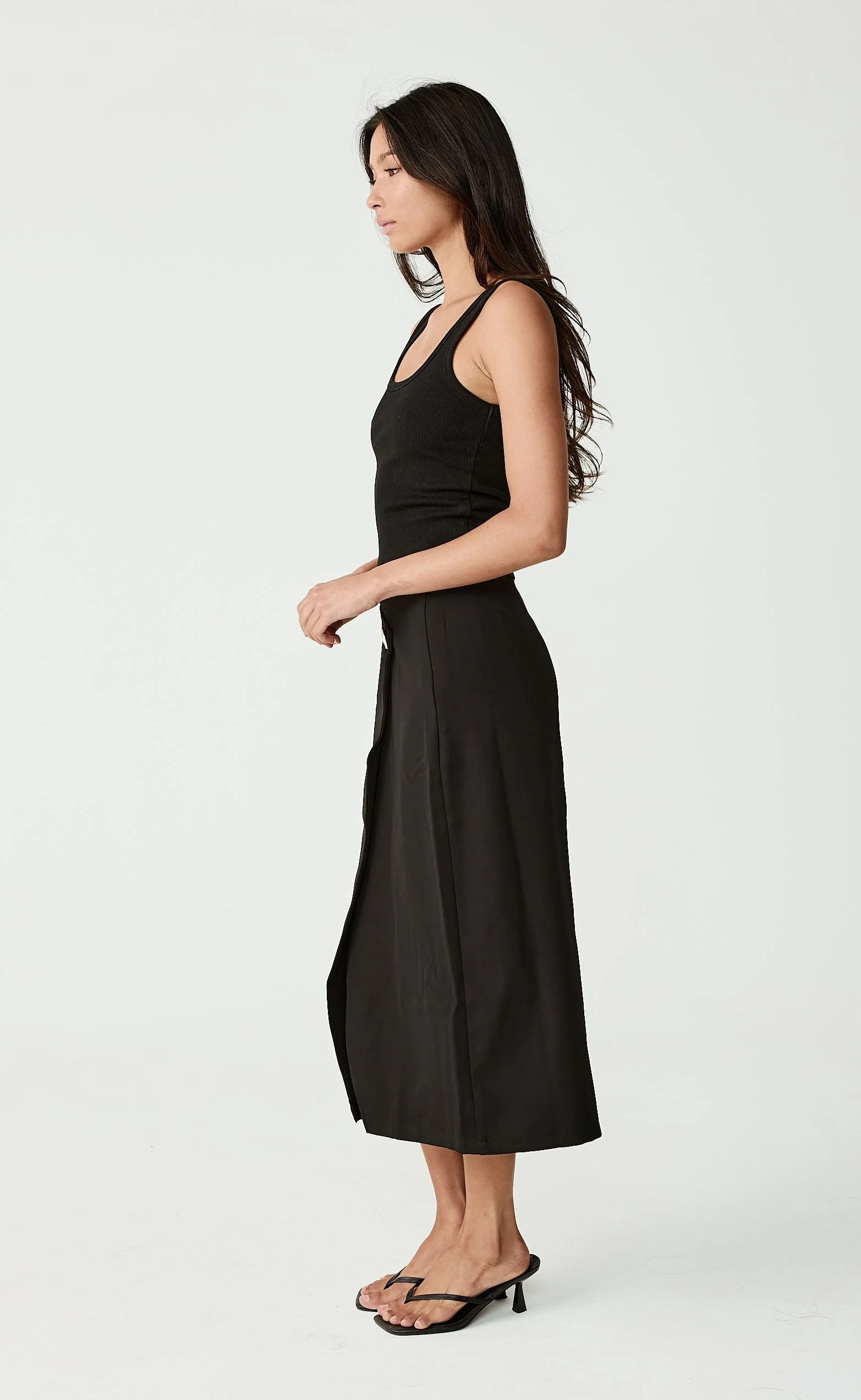 Kailou Midi Skirt (Black) - Image 6