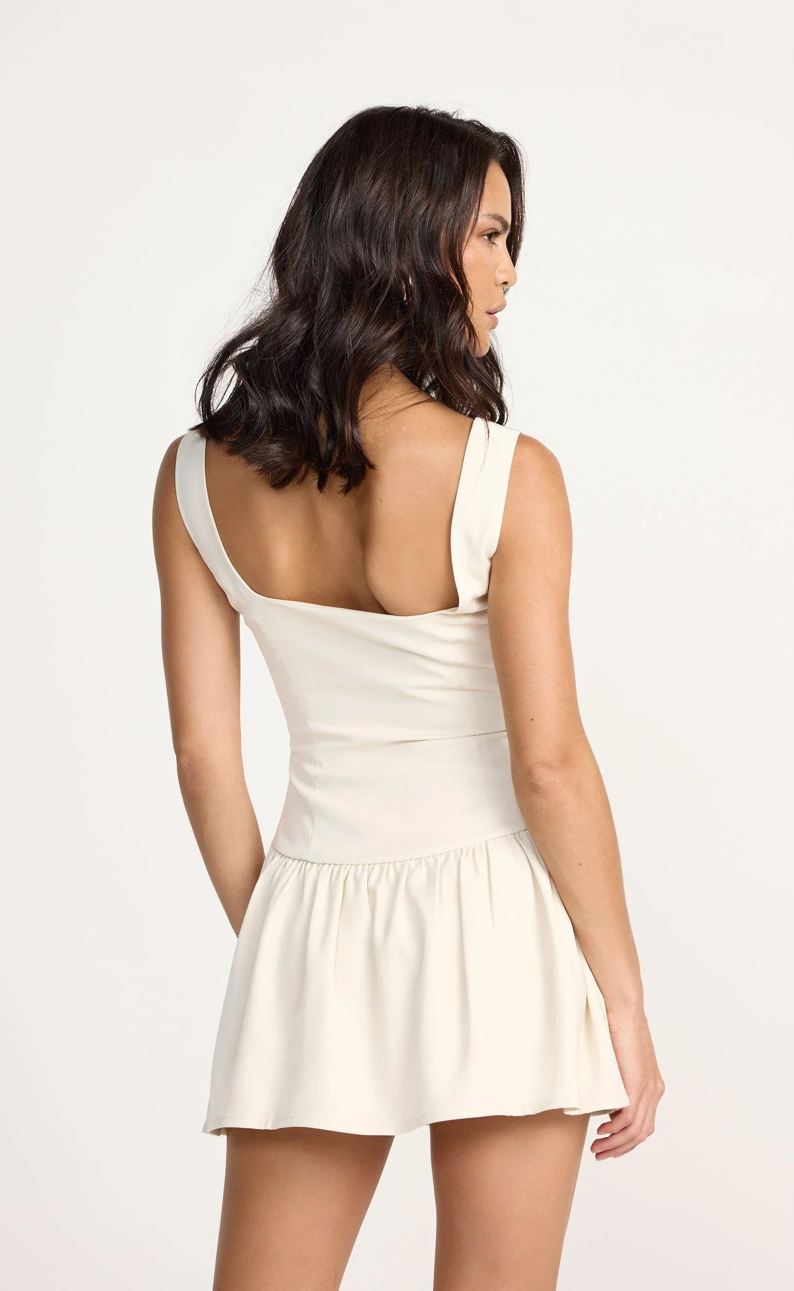 Kalila Mini Dress (Oat) - Image 3