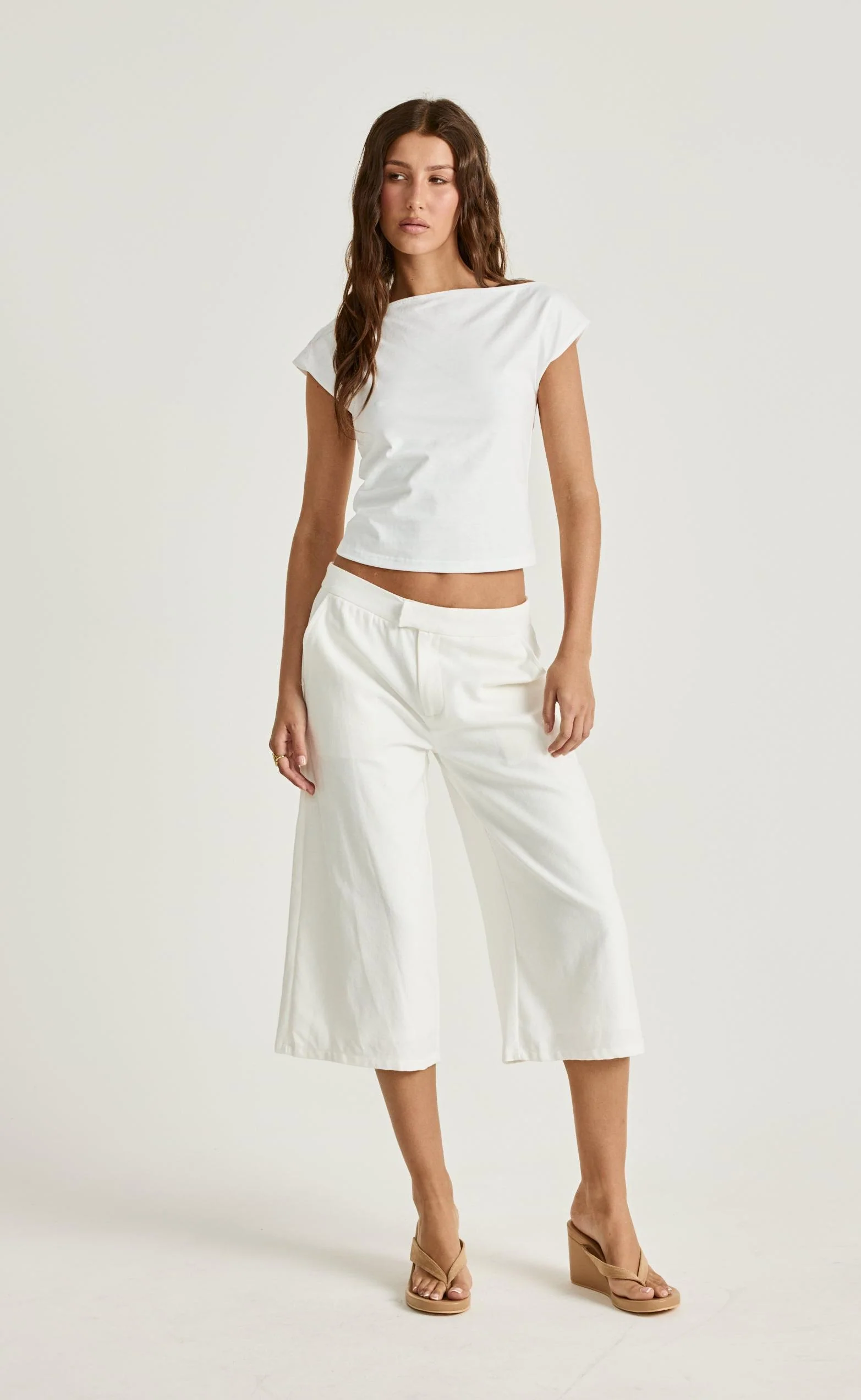 Katia Midi Pants (White) - Image 3