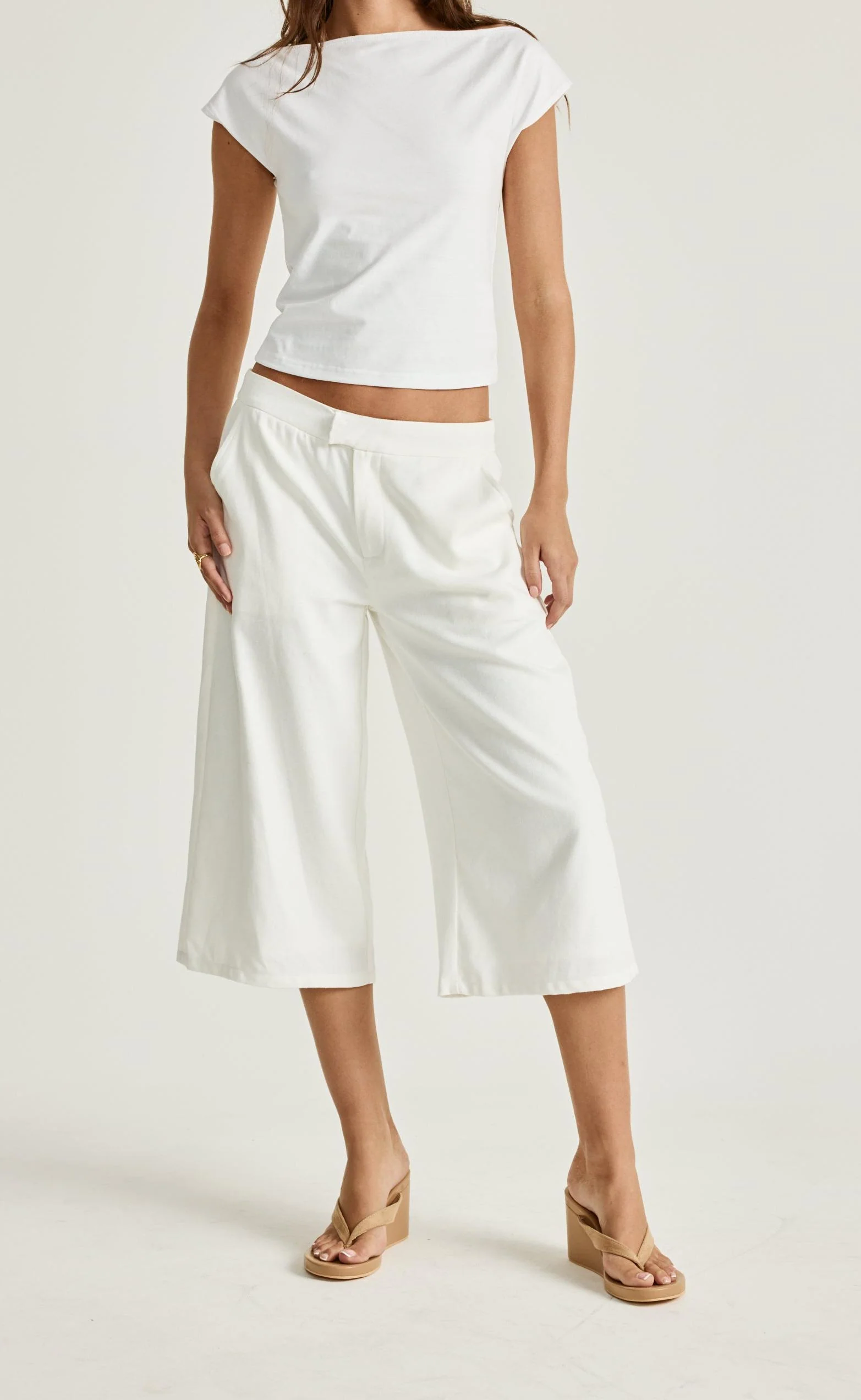 Katia Midi Pants (White) - Image 4