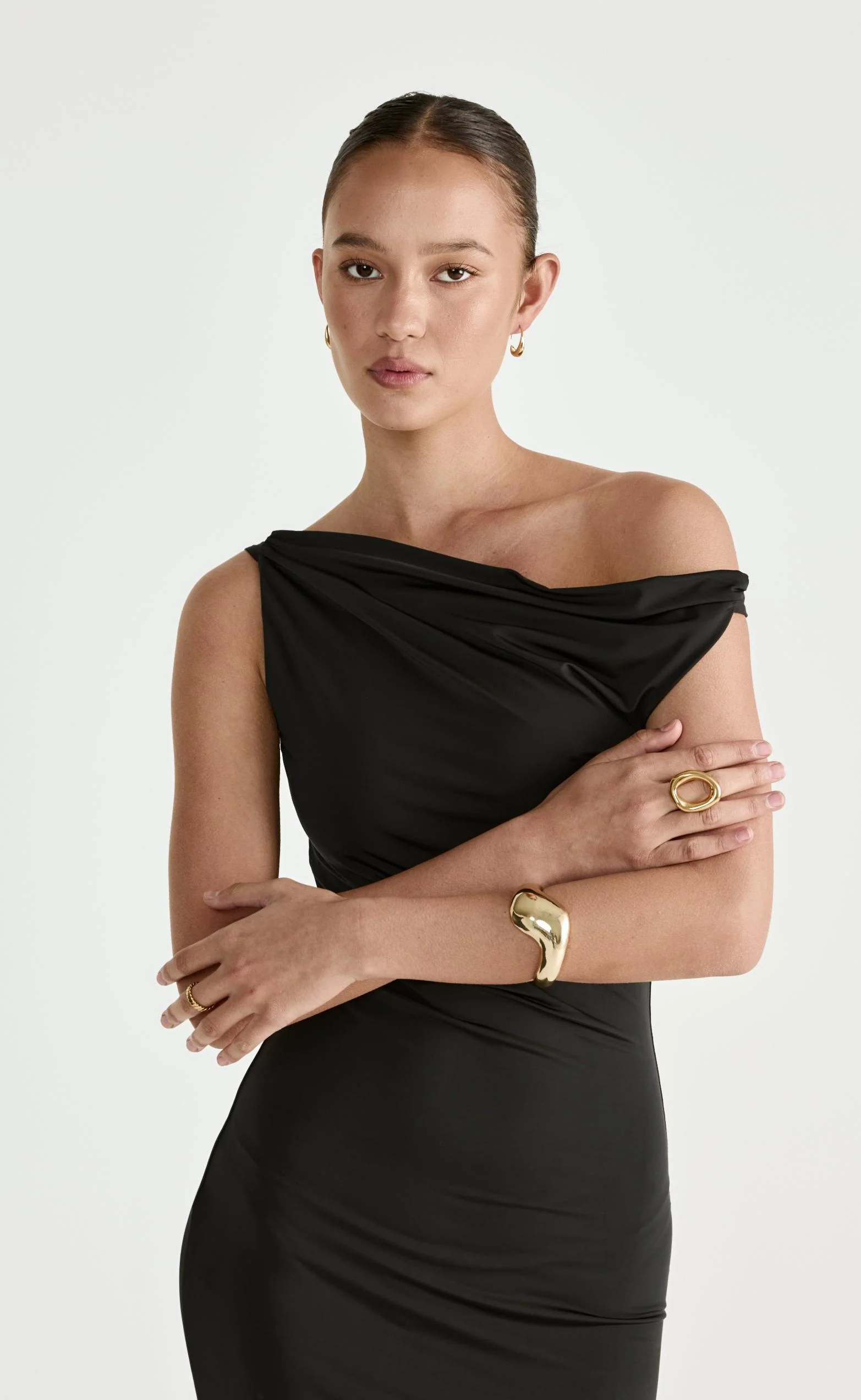 Keegan Maxi Dress (Black) - Image 3