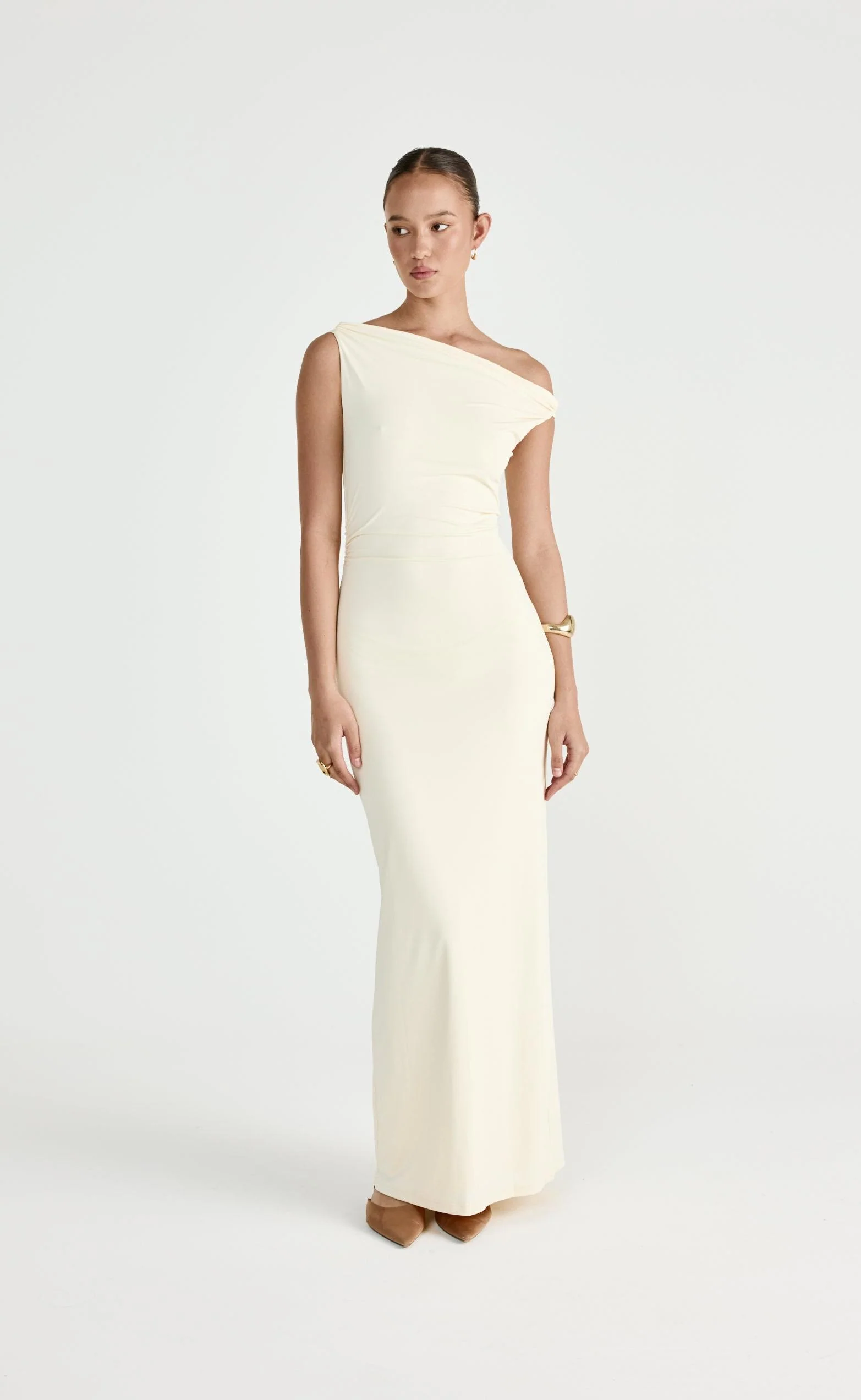 Keegan Maxi Dress (Cream) - Image 4