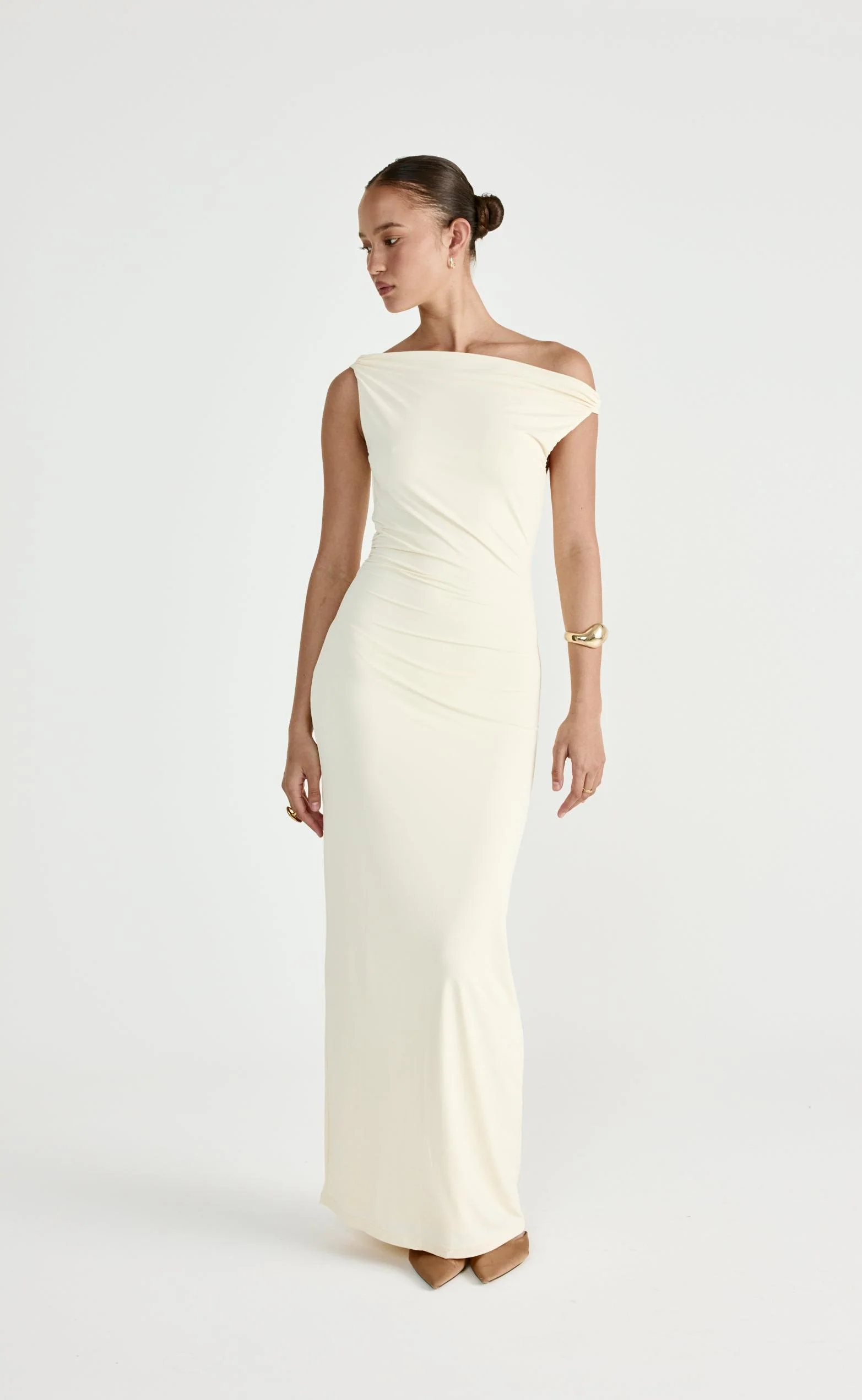 Keegan Maxi Dress (Cream) - Image 6