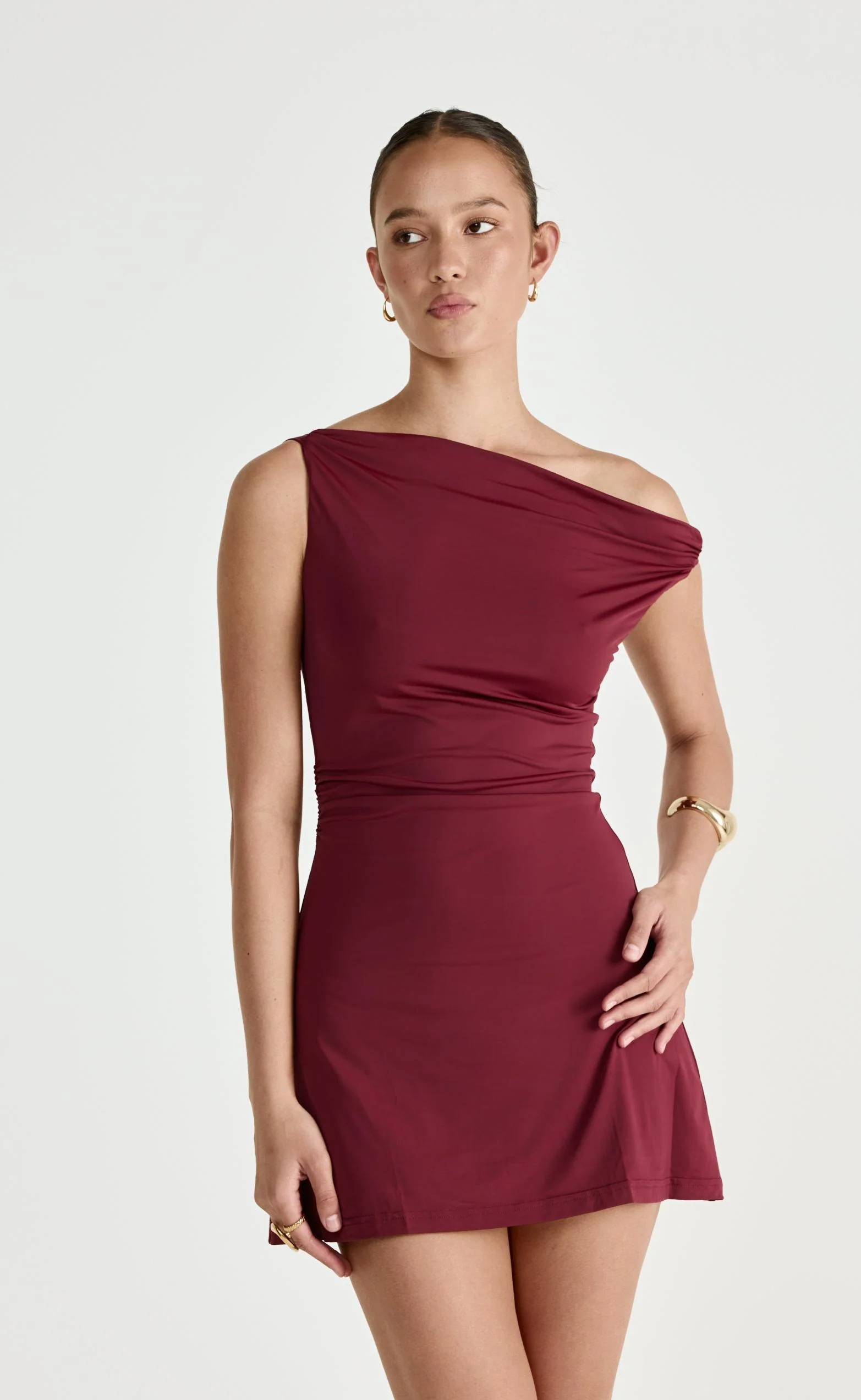 Keegan Mini Dress (Plum) - Image 6