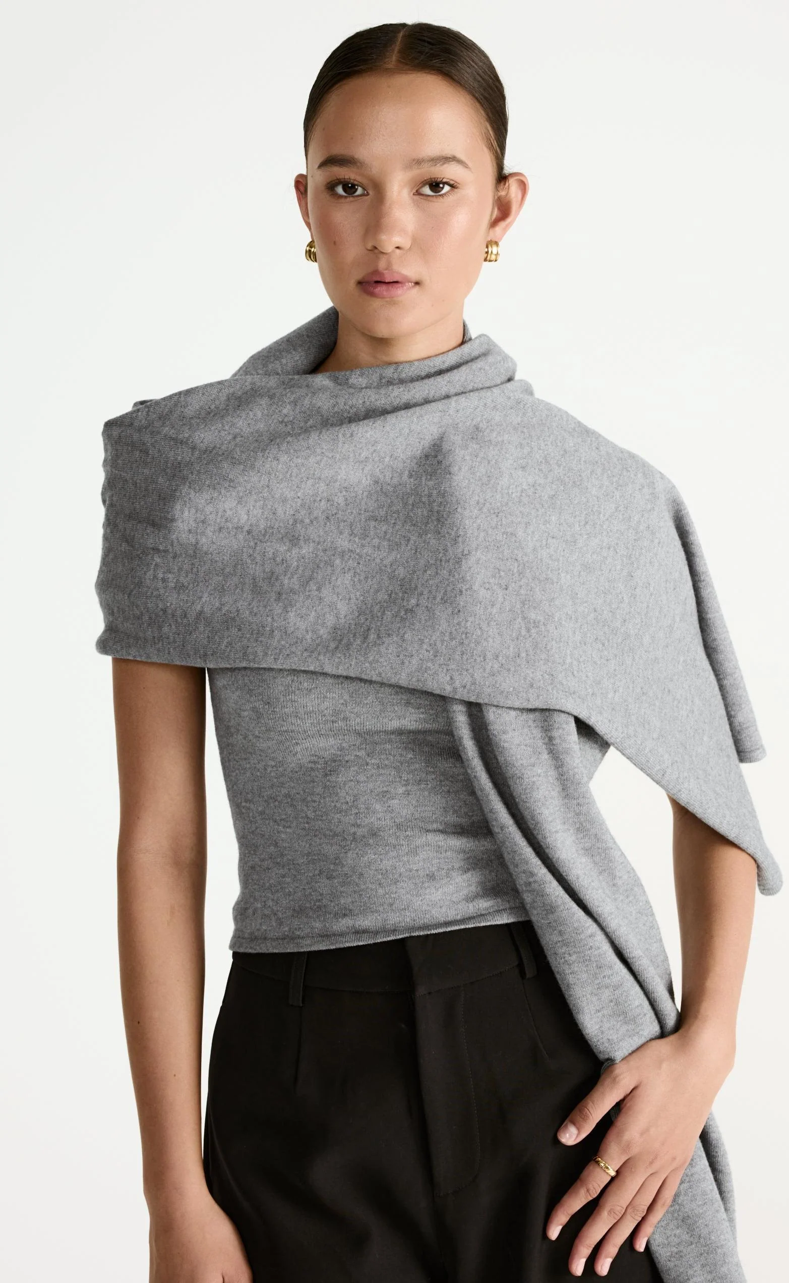 Kensington Top (Grey Marle) - Image 8