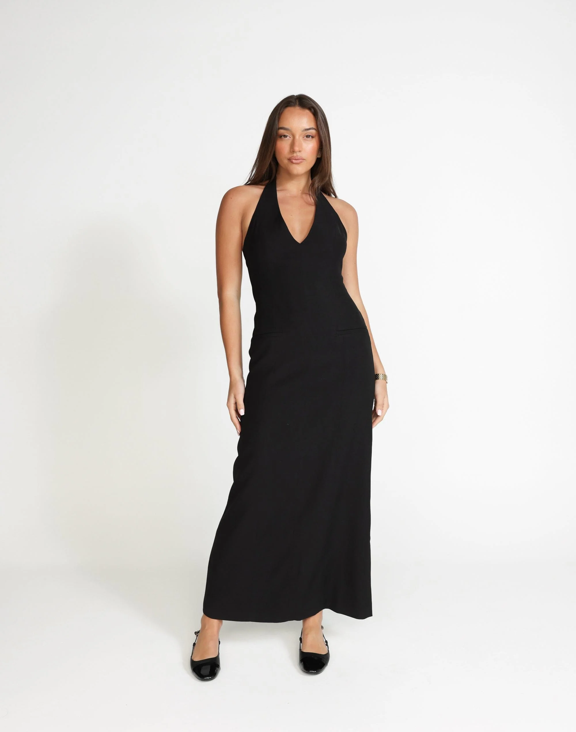 Kit Maxi Dress (Black) - Image 7