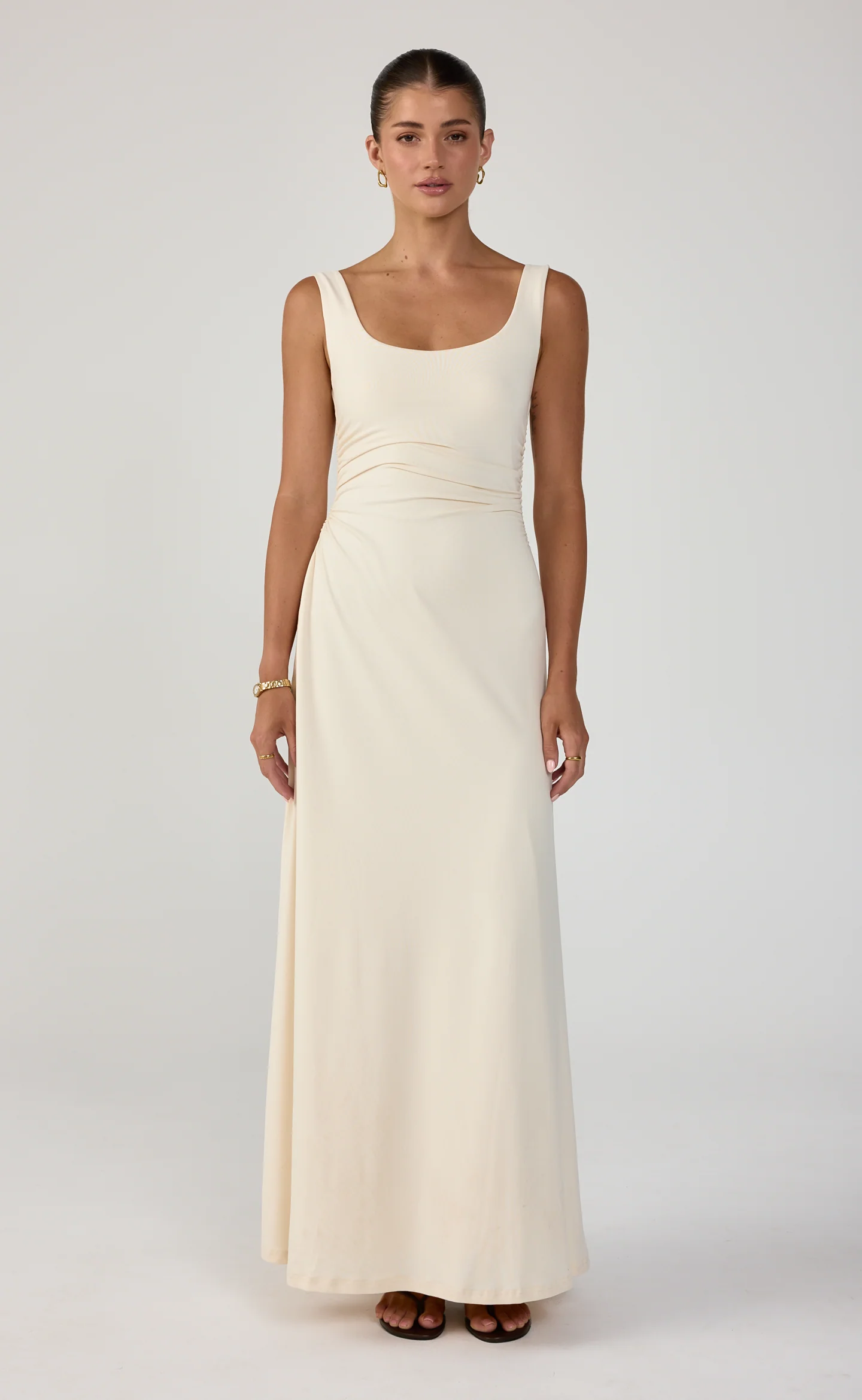 Koa Maxi Dress (Oat) - Image 2
