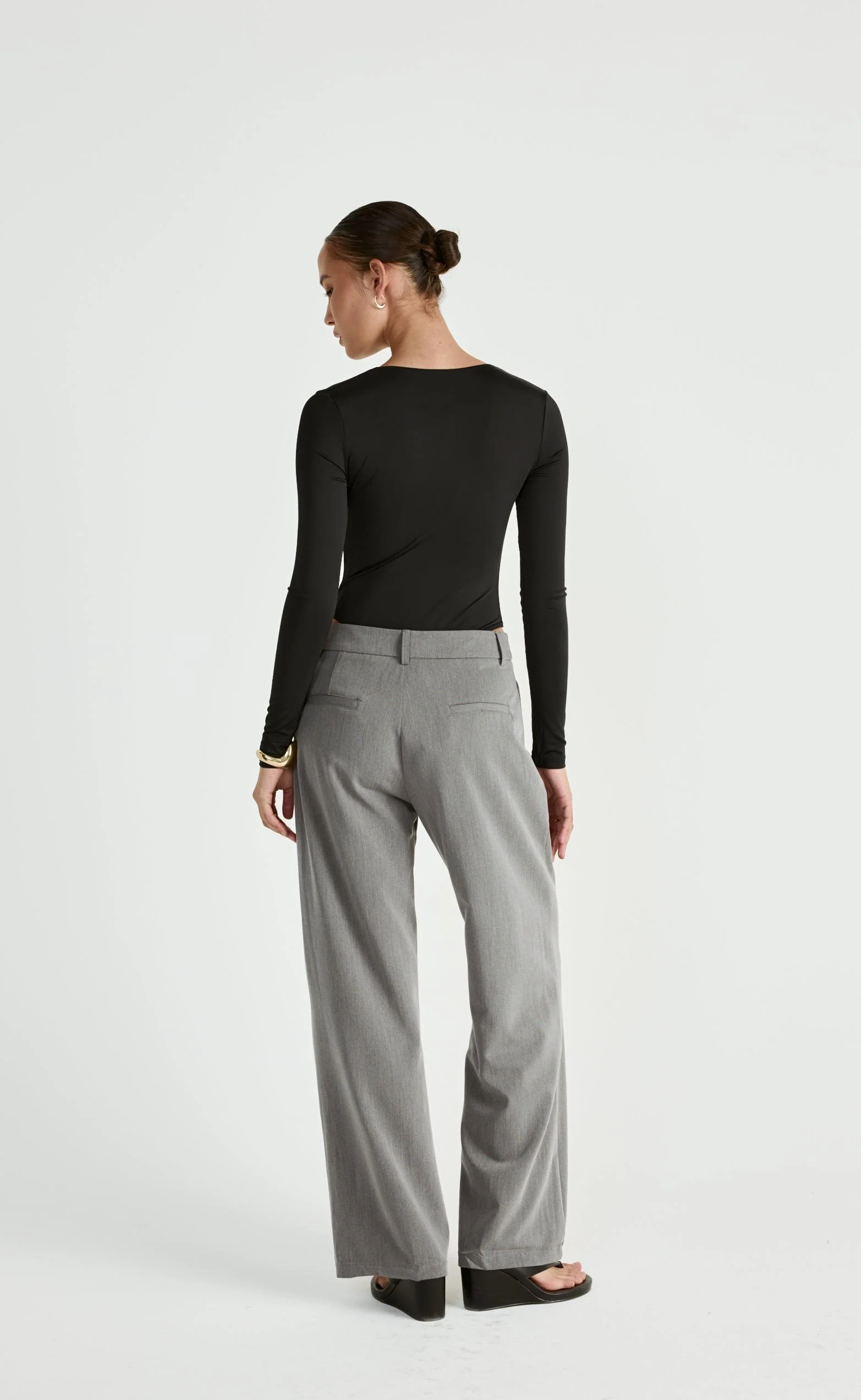 Landry Long Sleeve Bodysuit (Black) - Image 8