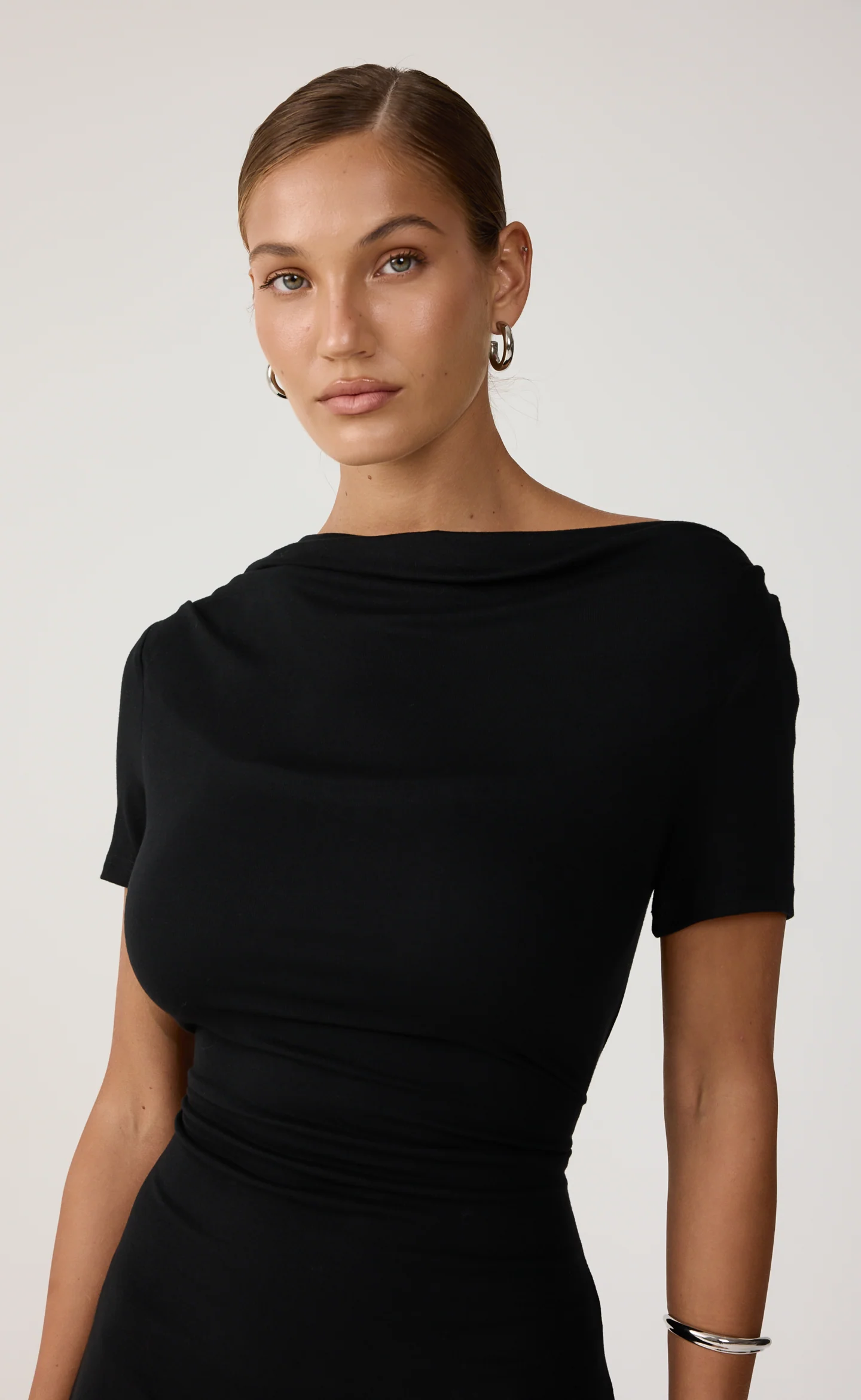 Lane Mini Dress (Black) - Image 5