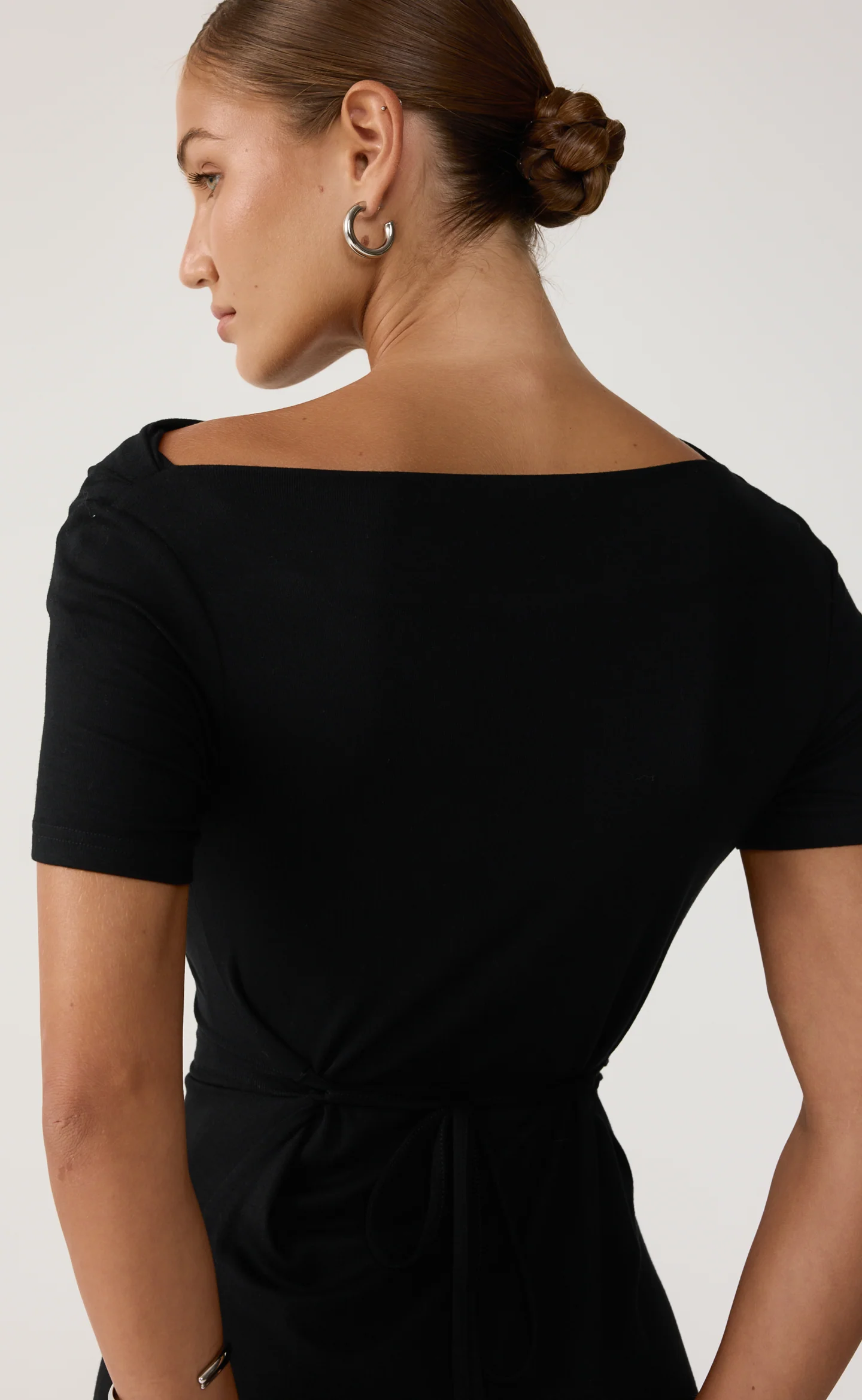 Lane Mini Dress (Black) - Image 6