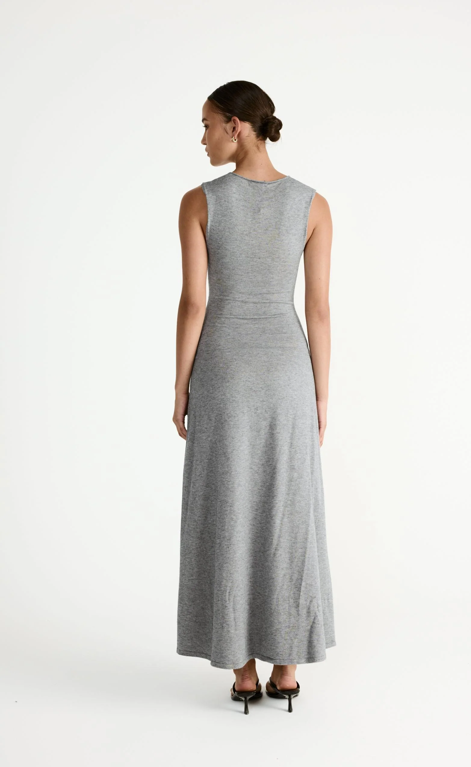 Laney Maxi Dress (Grey Marle) - Image 3