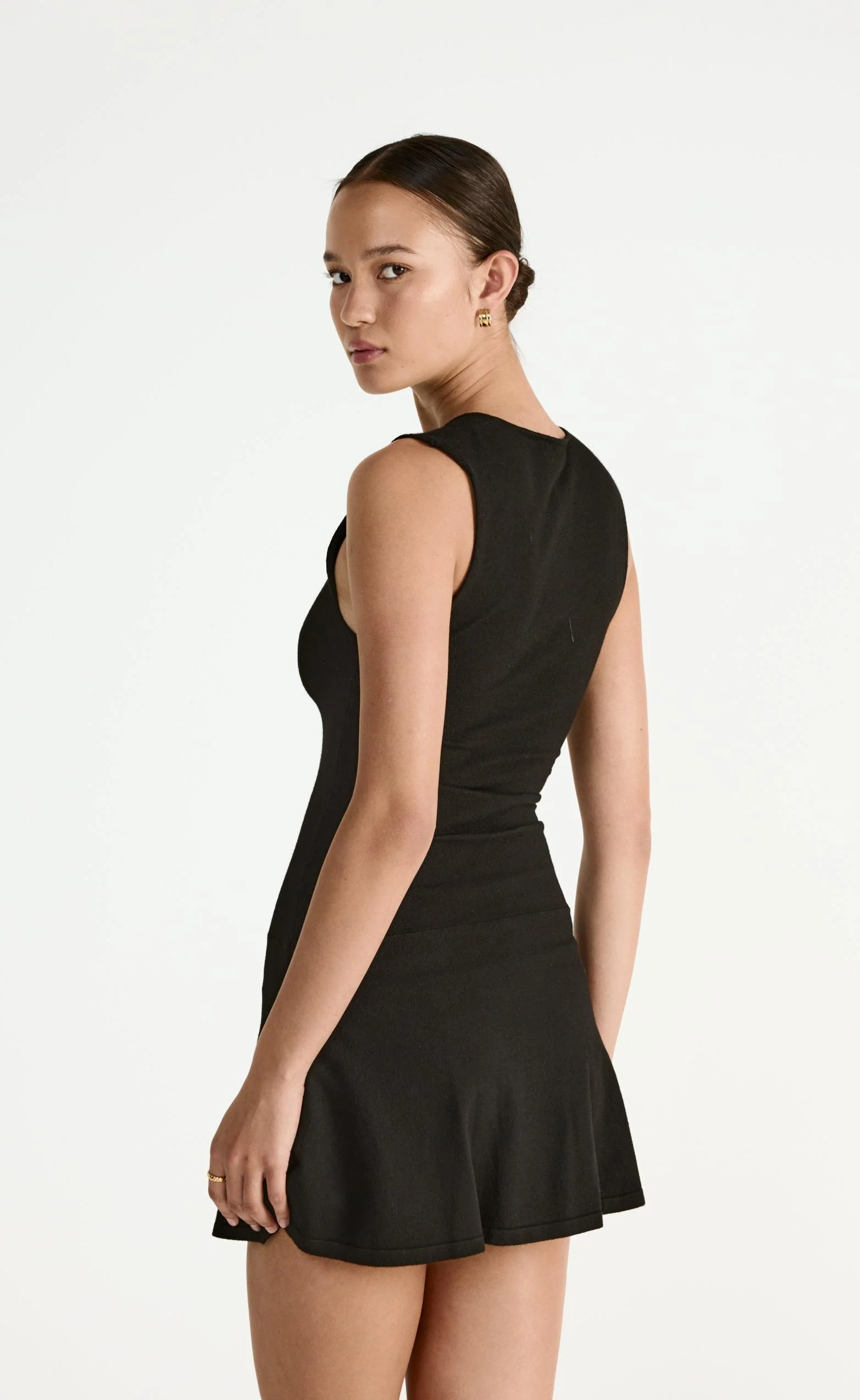 Laney Mini Dress (Black) - Image 3