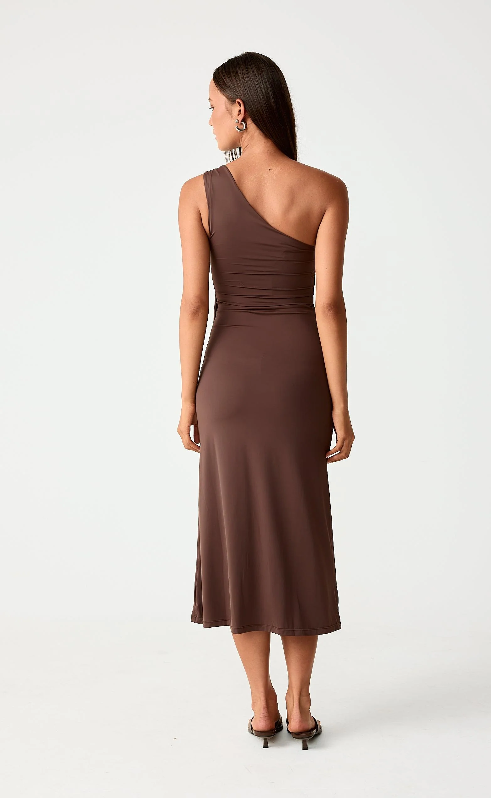 Late Night Midi Dress (Chocolate) - Image 2