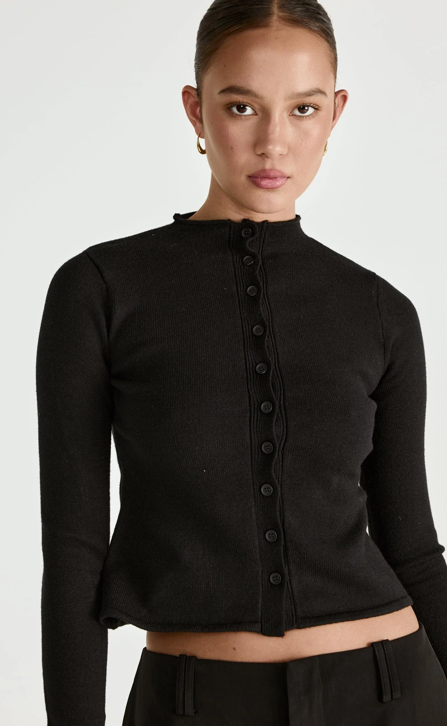 Lettie Mini Skirt (Black) - Image 3