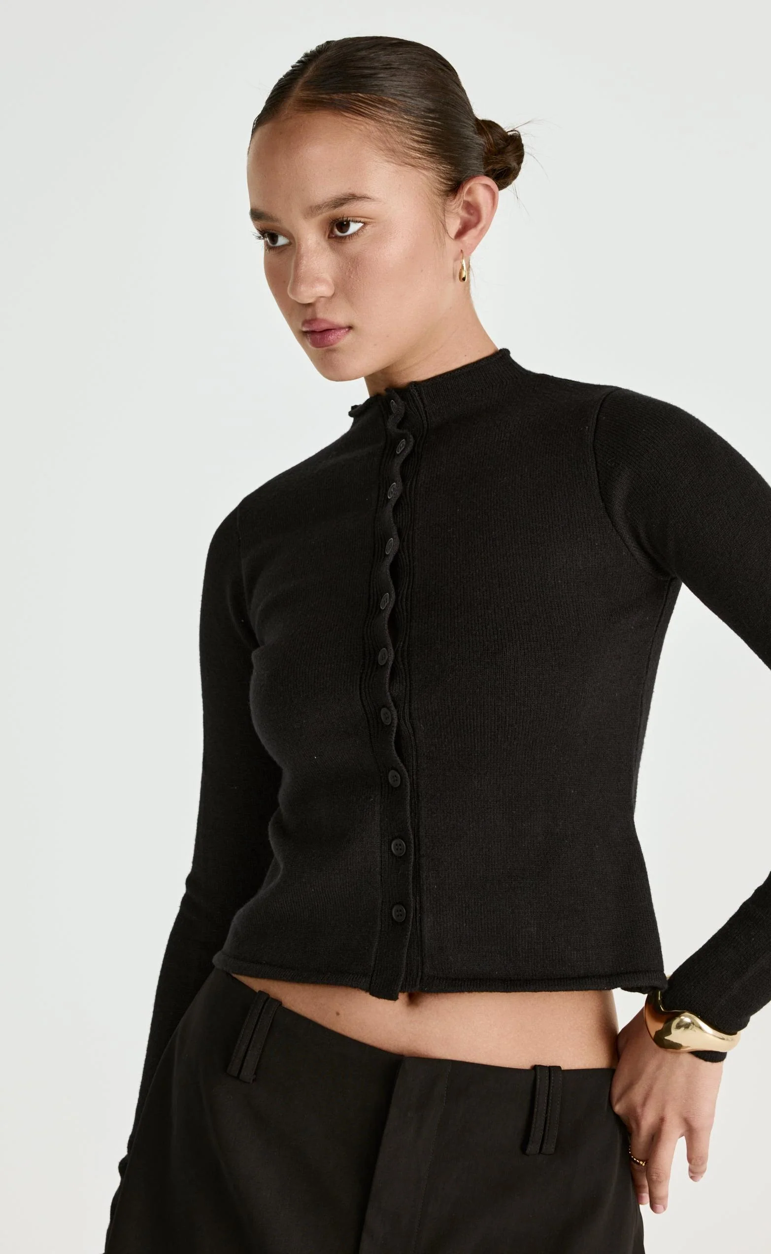 Lettie Mini Skirt (Black) - Image 9
