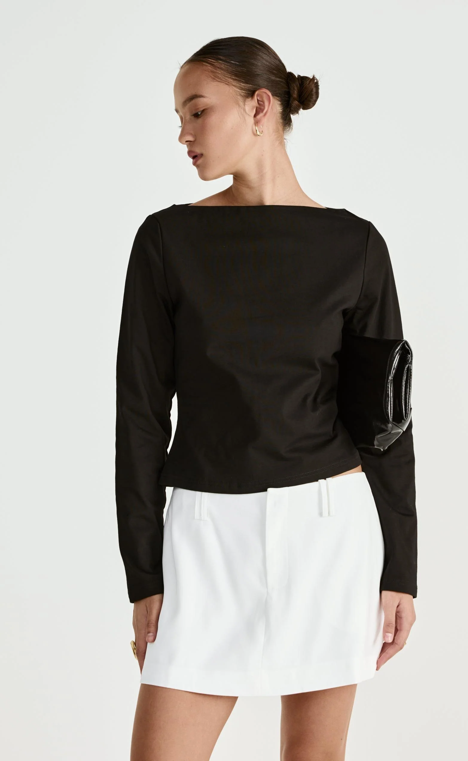 Lettie Mini Skirt (White) - Image 3