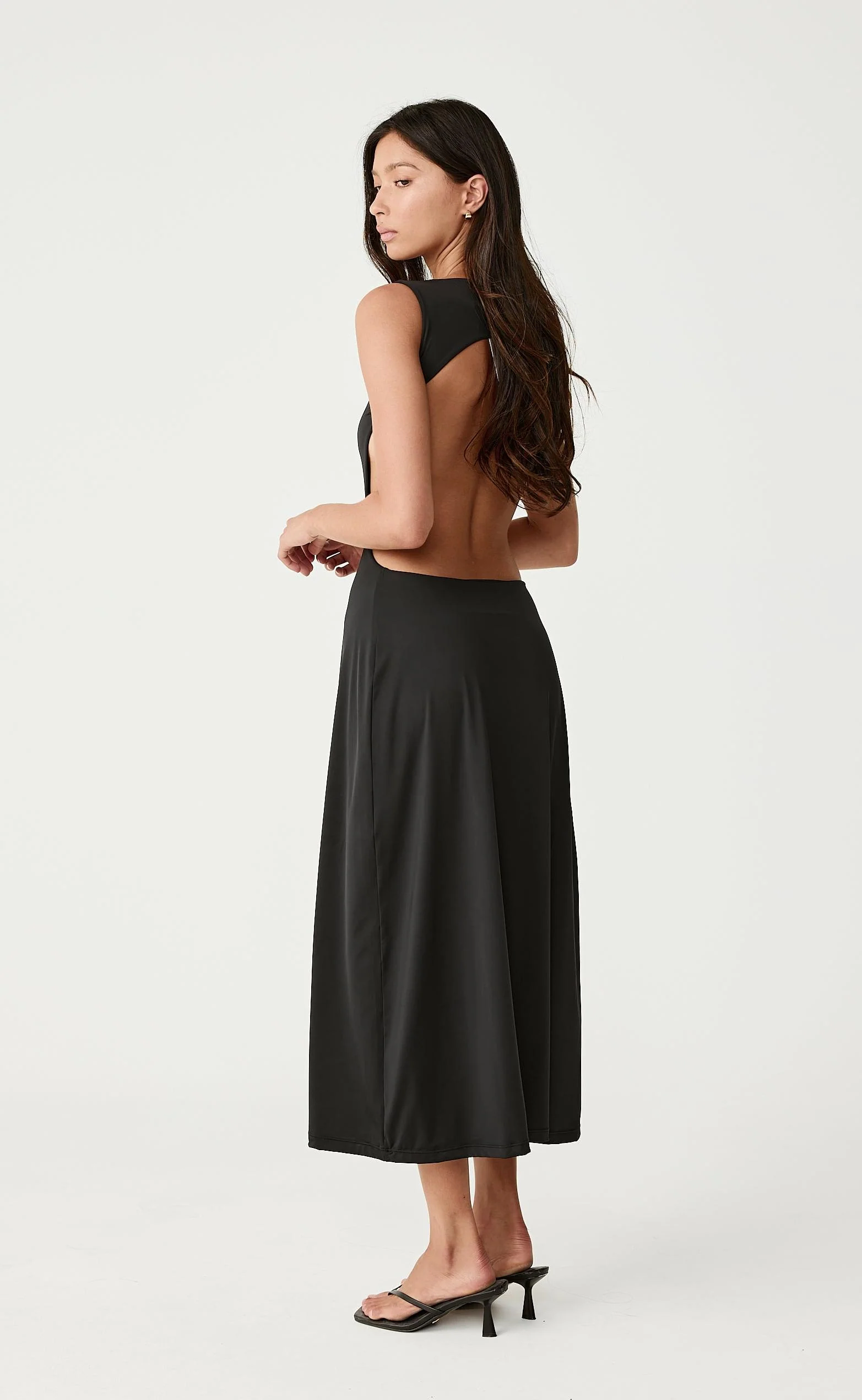 Lilibet Midi Dress (Black) - Image 4