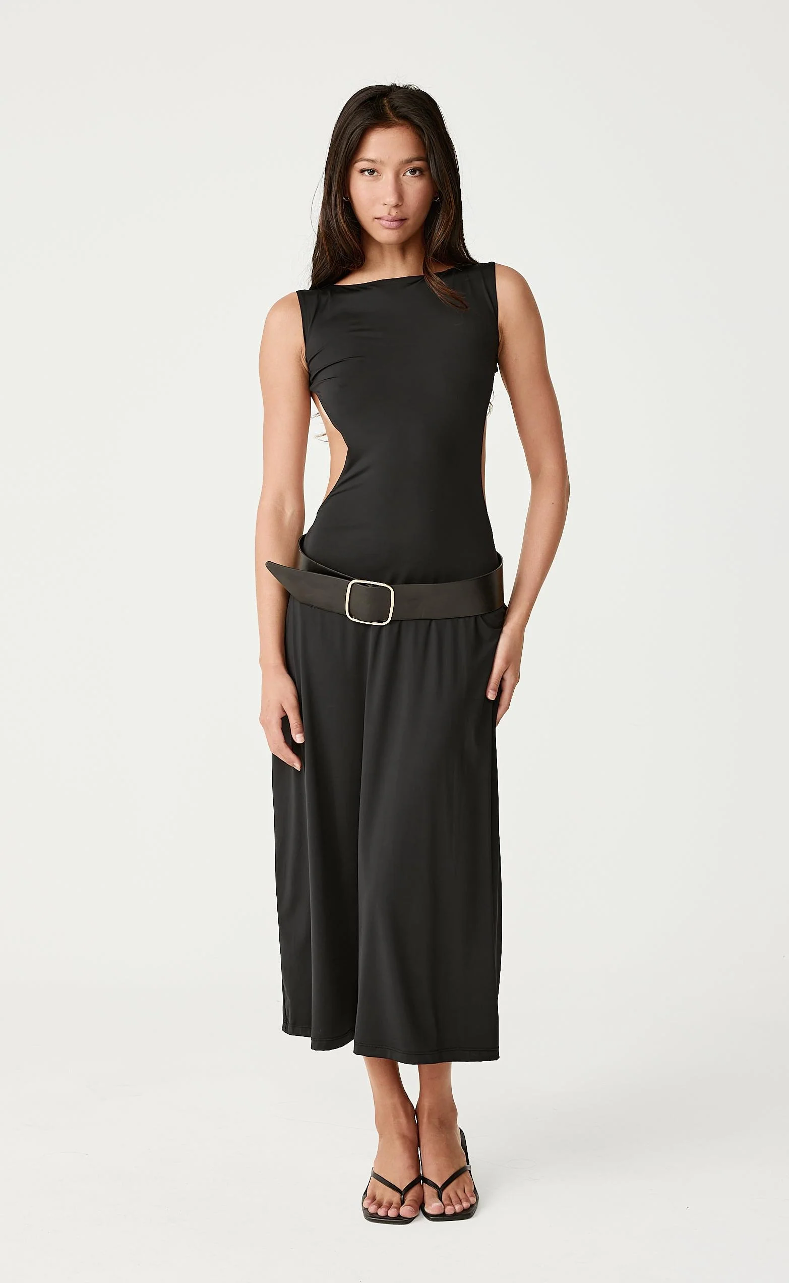 Lilibet Midi Dress (Black) - Image 6
