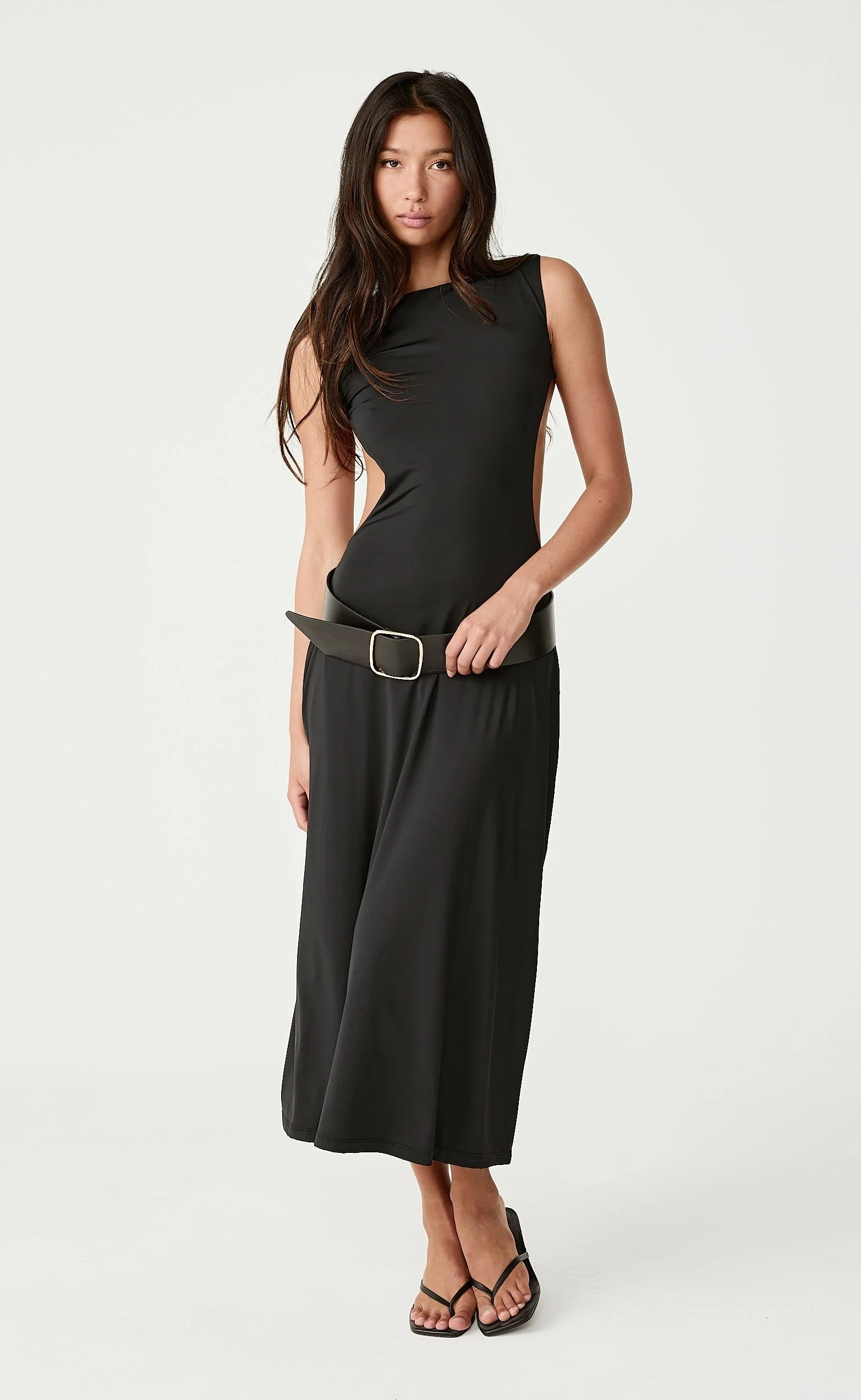 Lilibet Midi Dress (Black) - Image 7