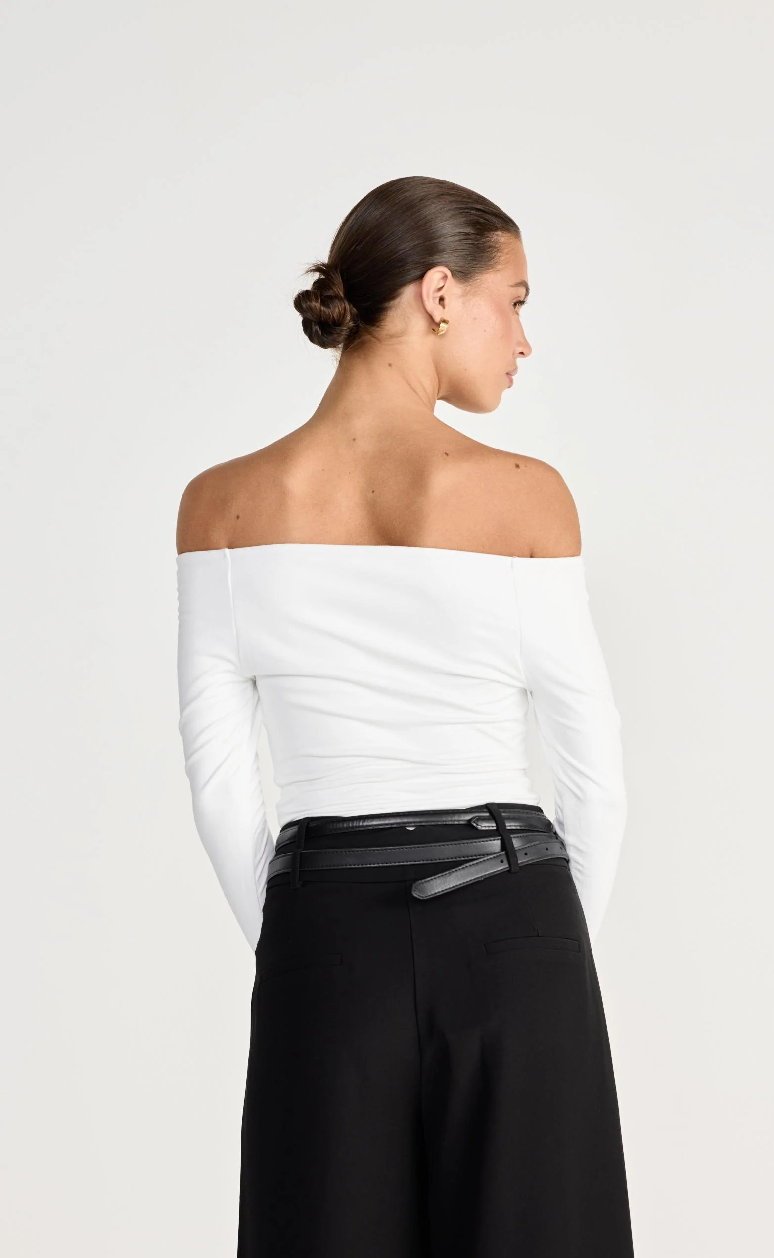 Liora Long Sleeve Top (White) - Image 2