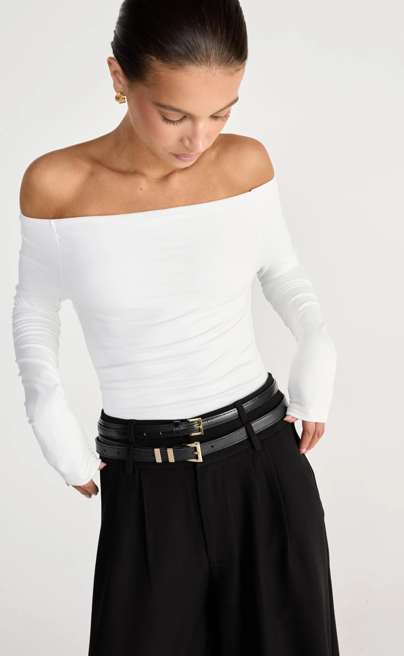 Liora Long Sleeve Top (White) - Image 8