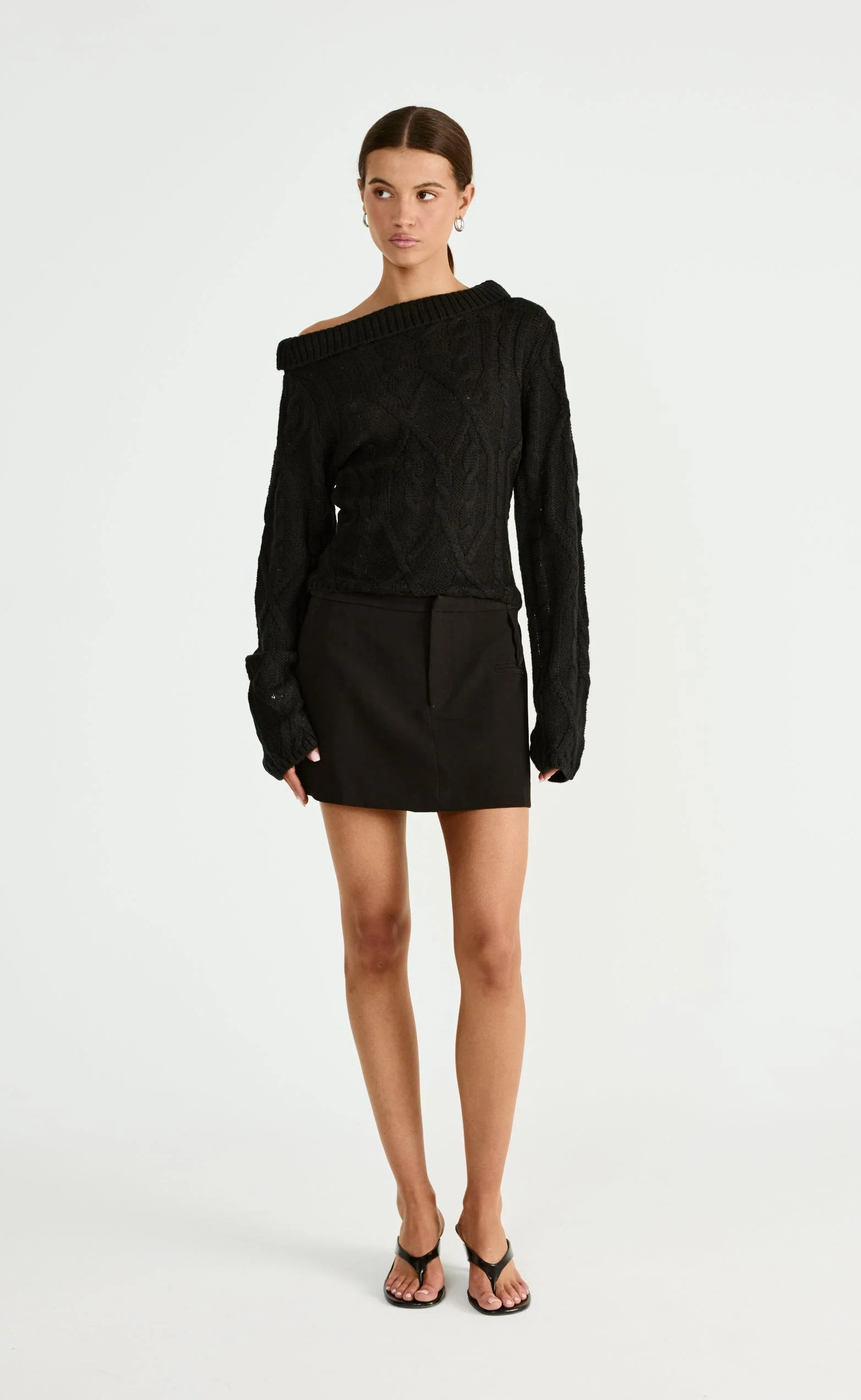 Loch Long Sleeve Top (Black) - Image 2