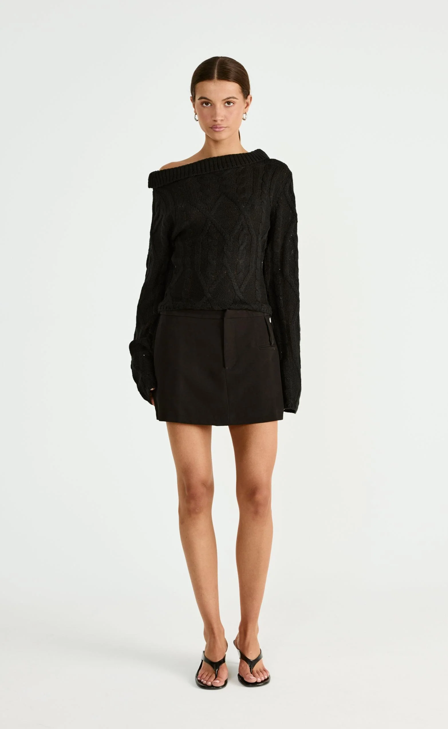 Loch Long Sleeve Top (Black) - Image 6