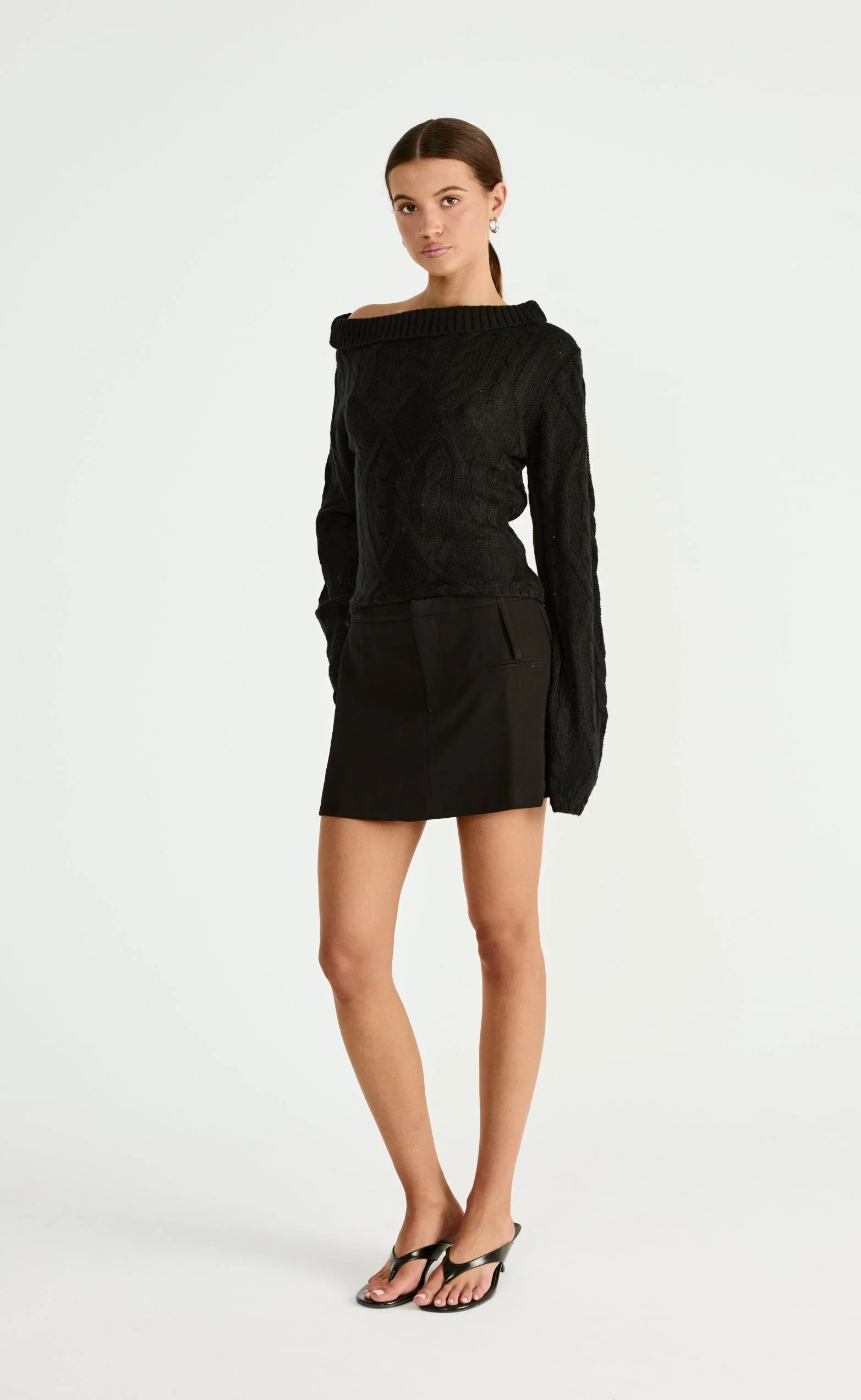 Loch Long Sleeve Top (Black) - Image 7